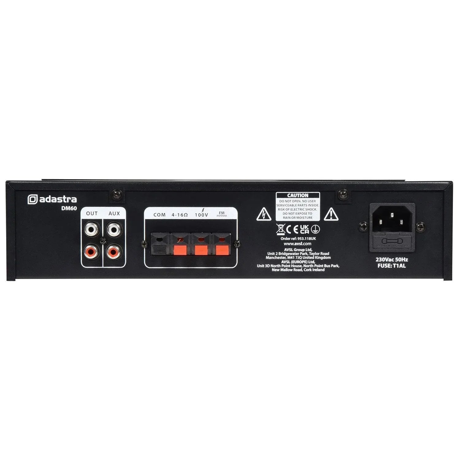 Adastra DM60 60w Digital 100V Mixer-Amp - DY Pro Audio