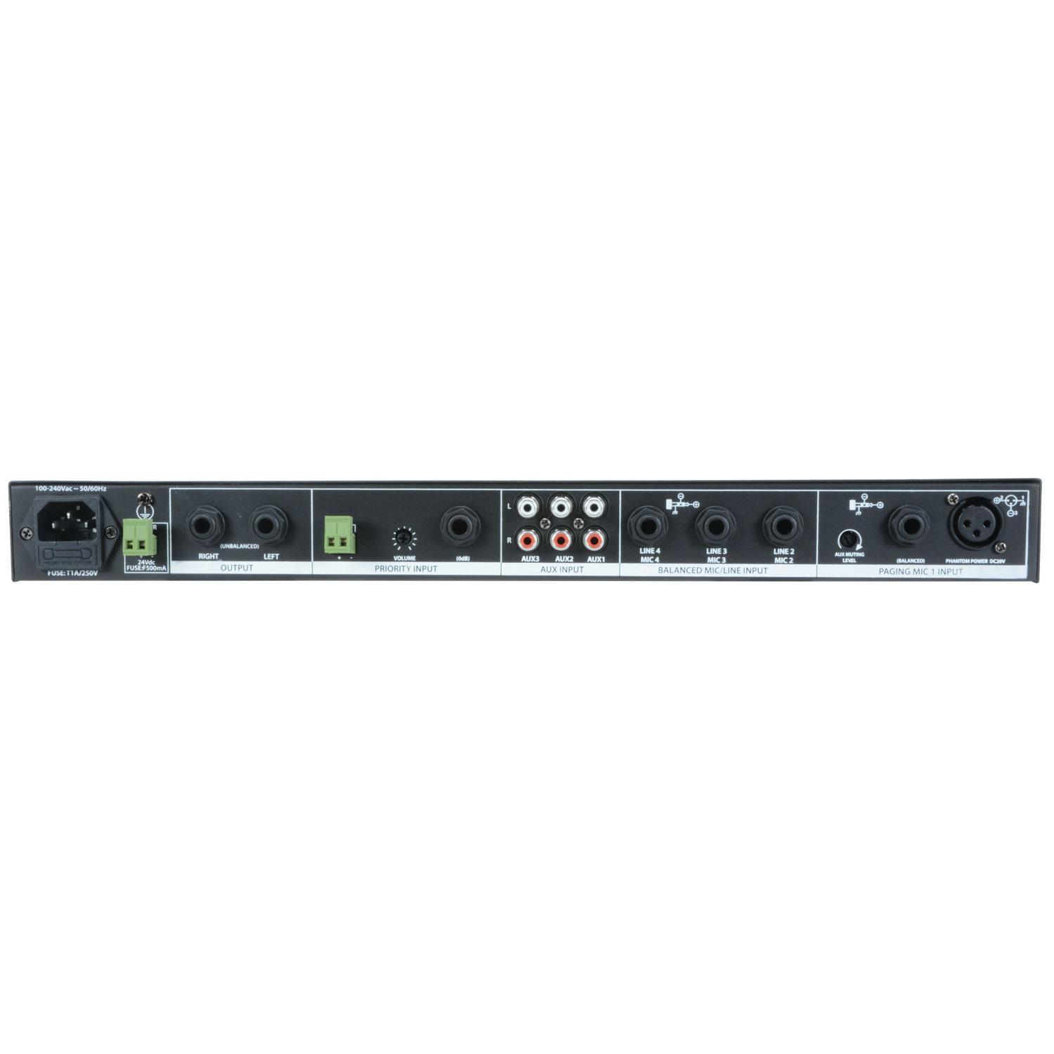 Adastra ML432 1u Mic/Line Rack Mixer - DY Pro Audio