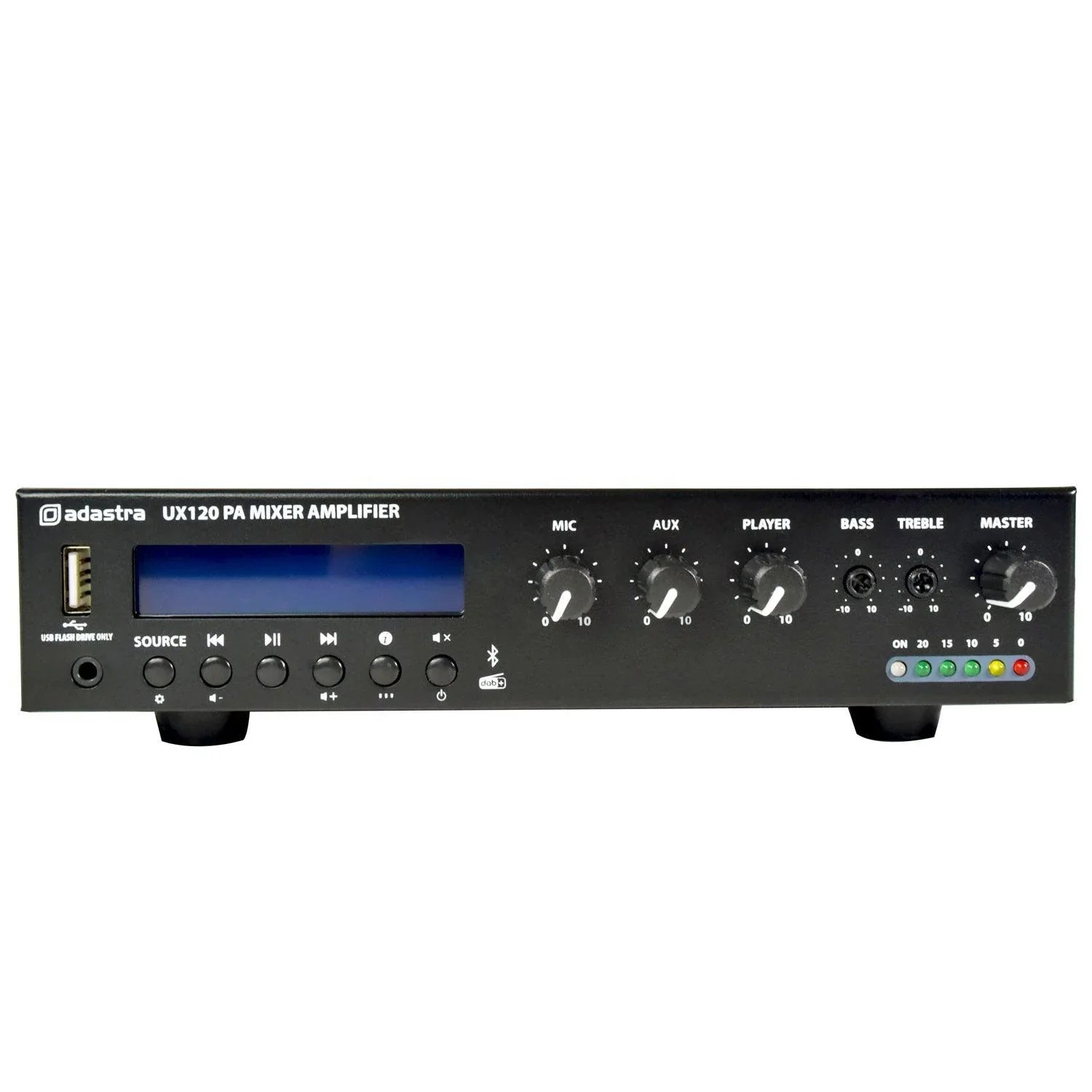 Adastra UX120 Compact 100V Mixer-Amplifier 120W - DY Pro Audio