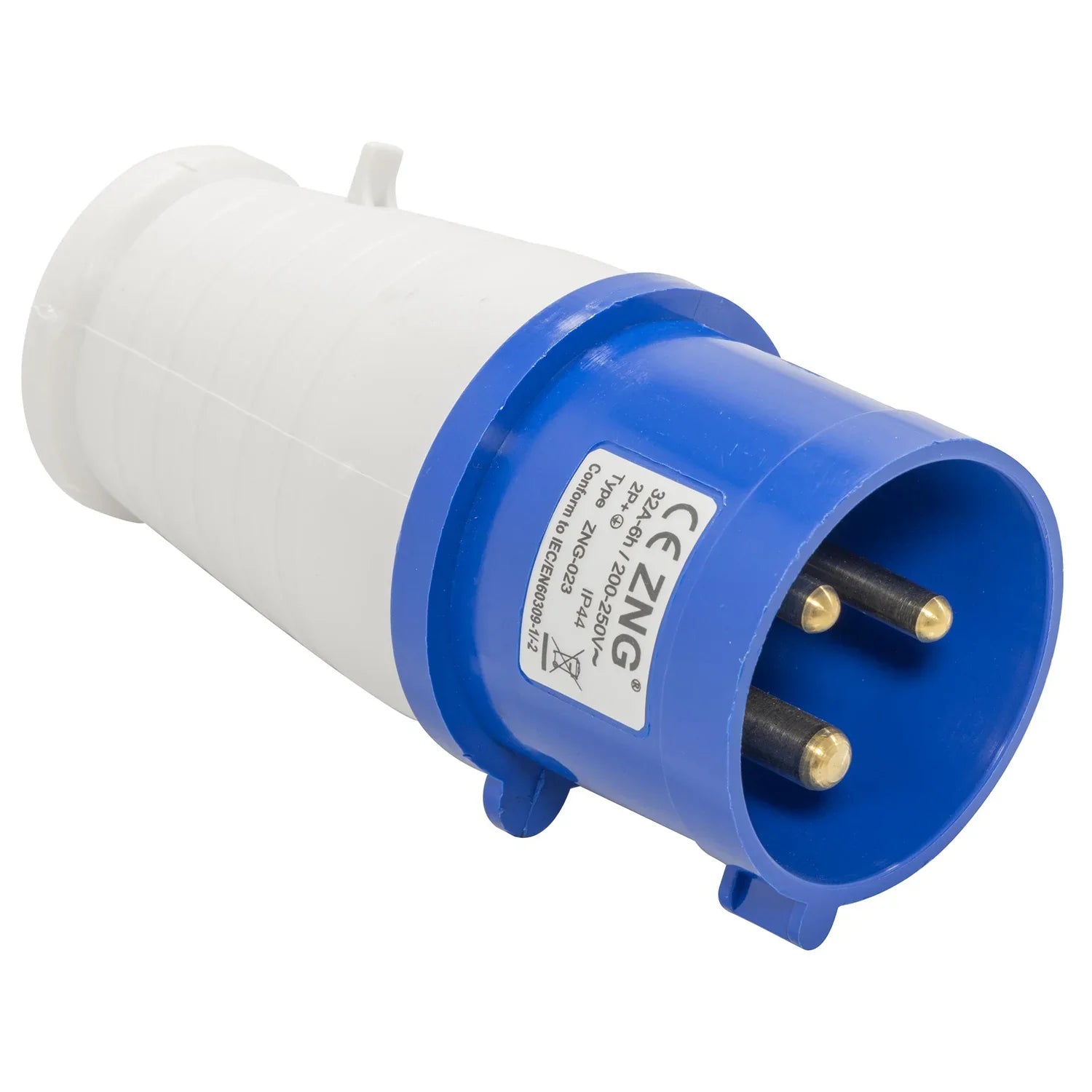 Pro Elec 32A, 230V, Cable Mount CEE Plug, 2P+E, Blue, IP44