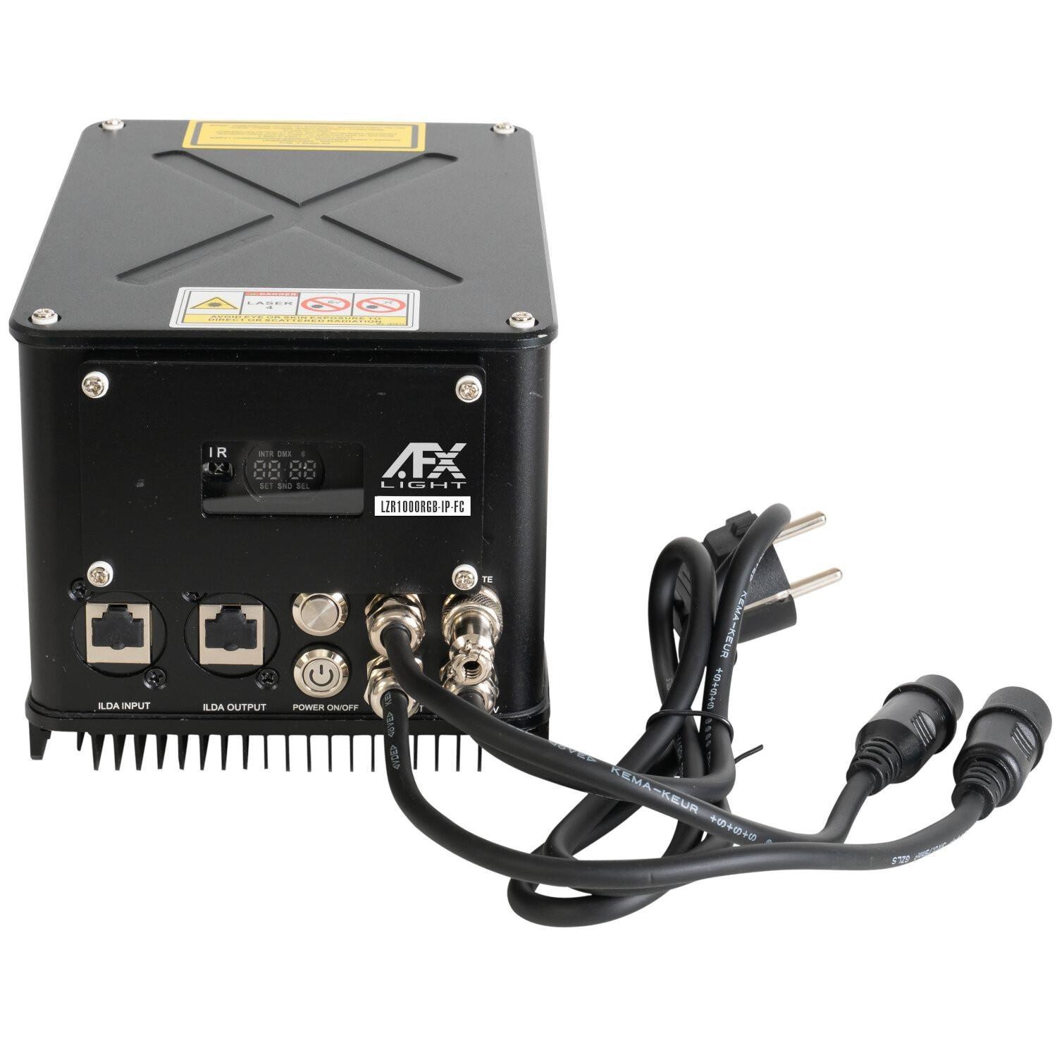 AFX LZR1000RGB-IP-FC IP65 1w RGB ILDA/DMX Laser with Flight Case - DY Pro Audio