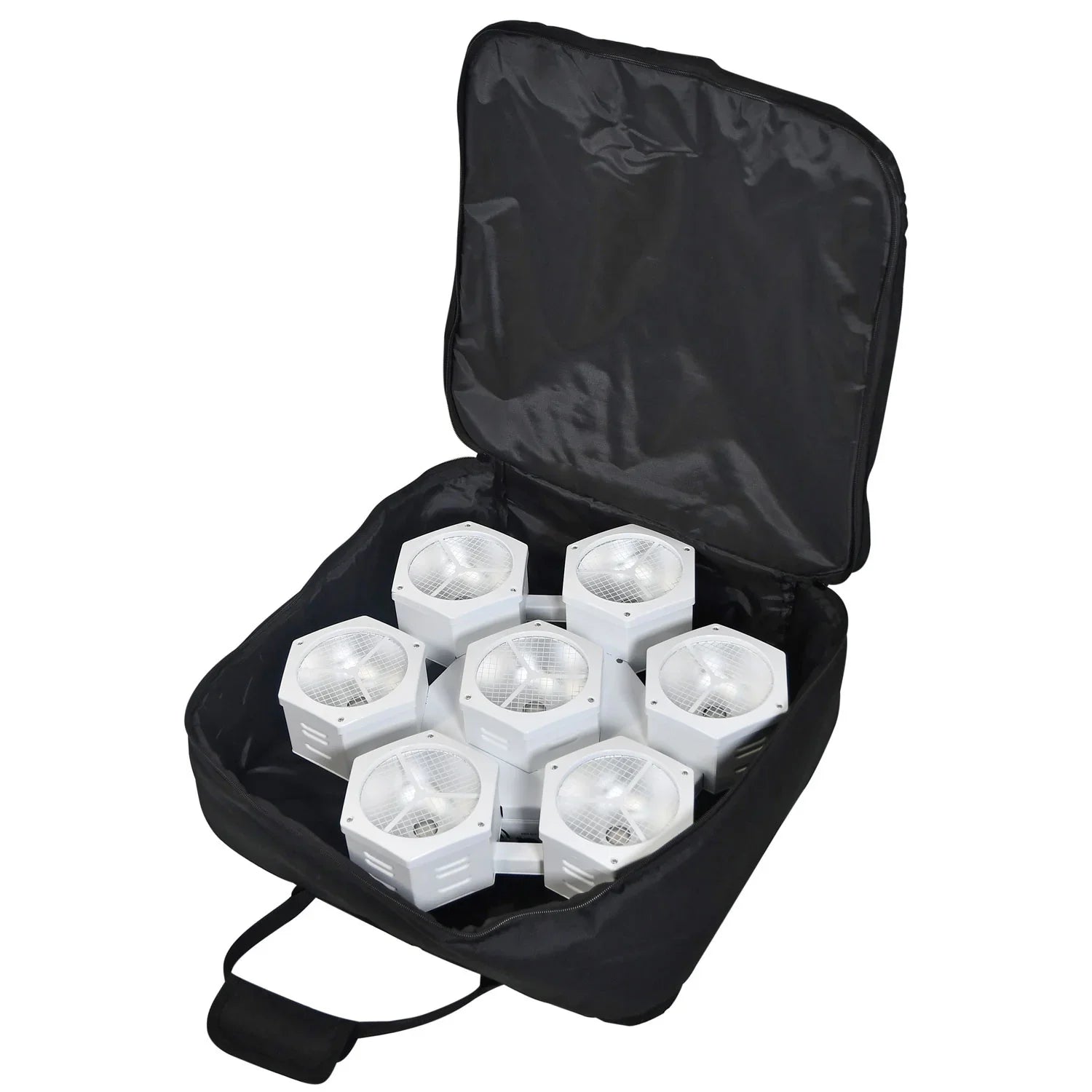 2 x Citronic CosmoPAR White7x40W COB LED RGBW PAR Light With DMX Cable