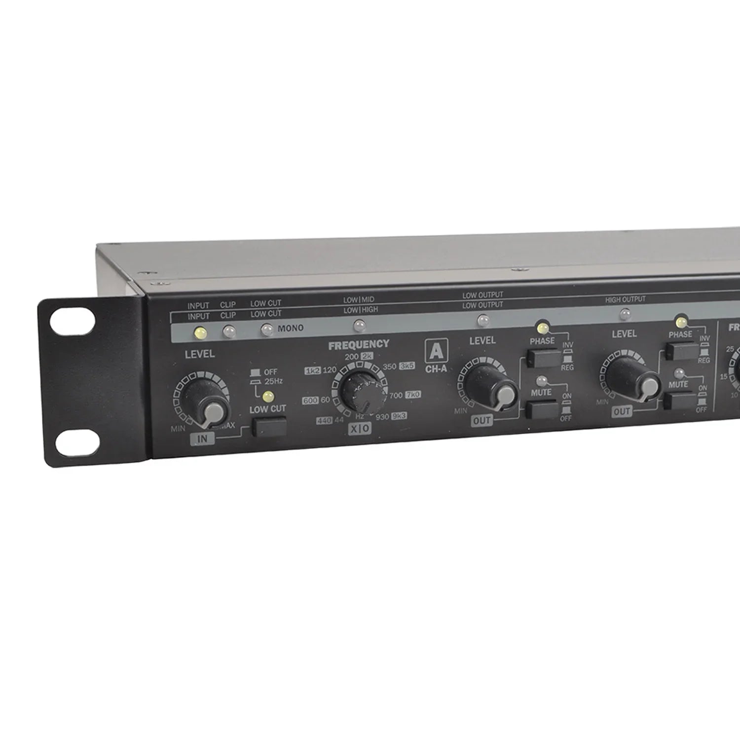 Q-Audio QXOVER23 Stereo 2-Way/Mono 3-Way Active Crossover with Subwoofer Output