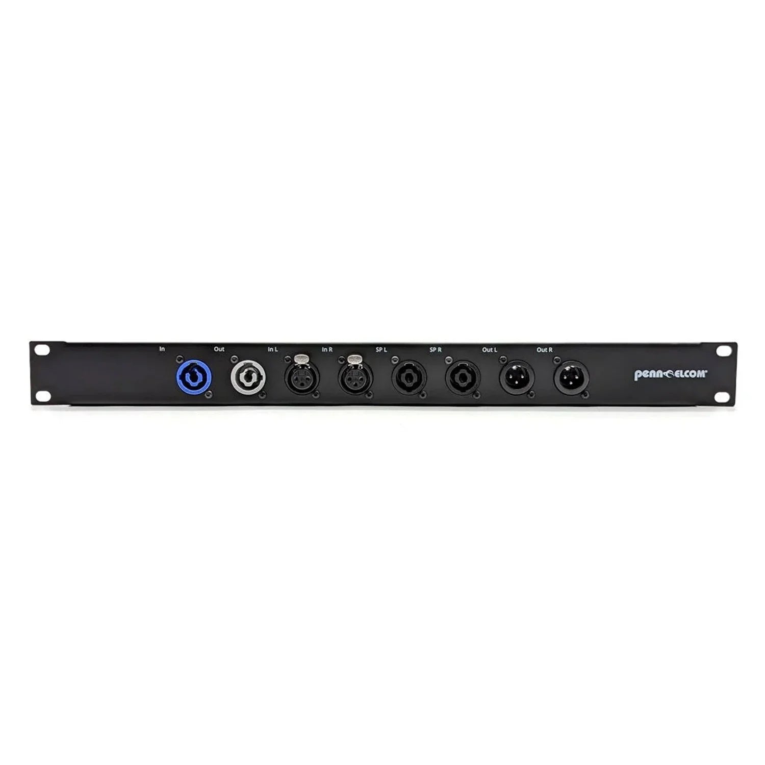 Penn Elcom 1U Eight-Way Rack Panel with XLR, Speaker and Power Links with 1m Tails