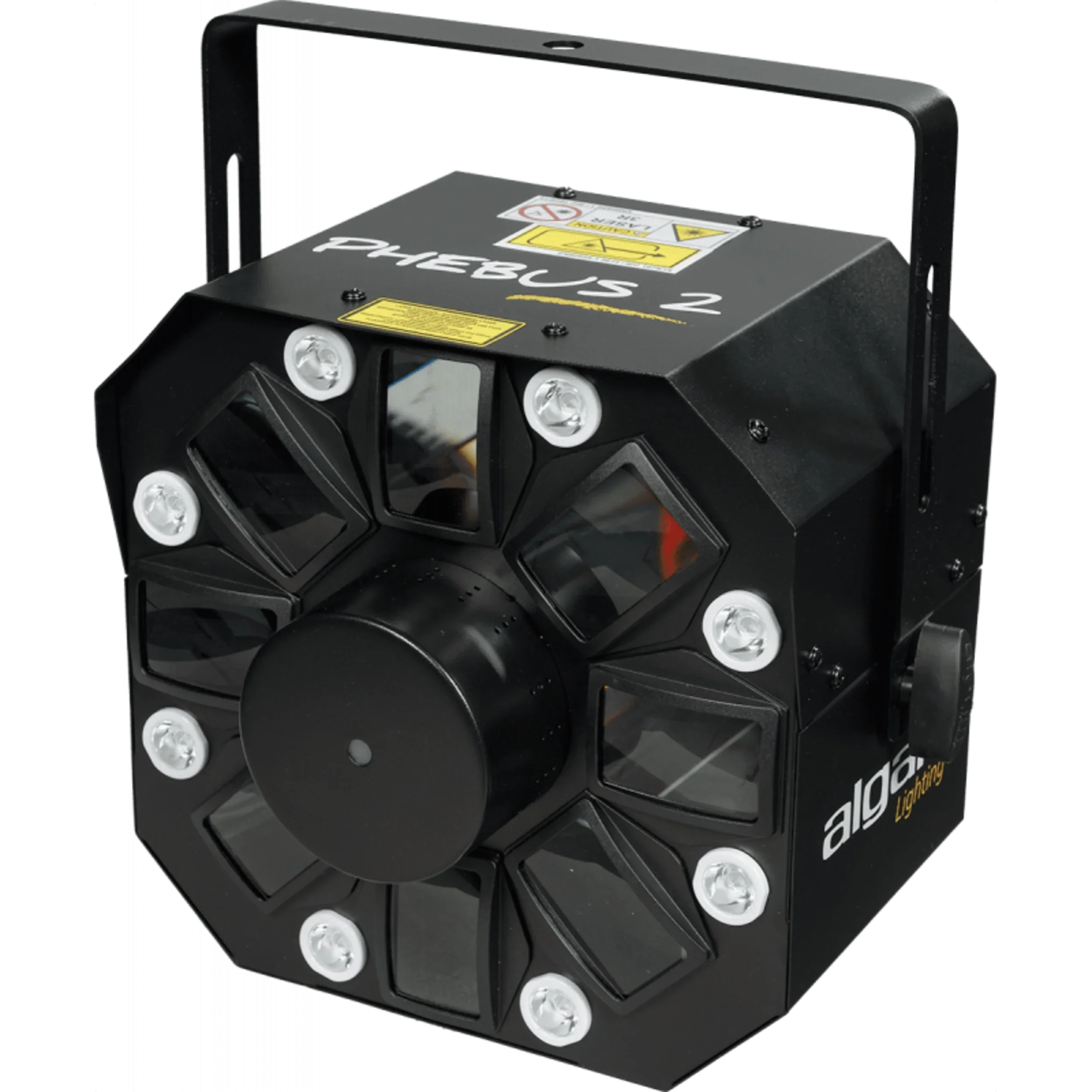 Algam Lighting PHEBUS2 3-in-1 Combo LED Light Effect Derby, Strobe or Wash, Laser