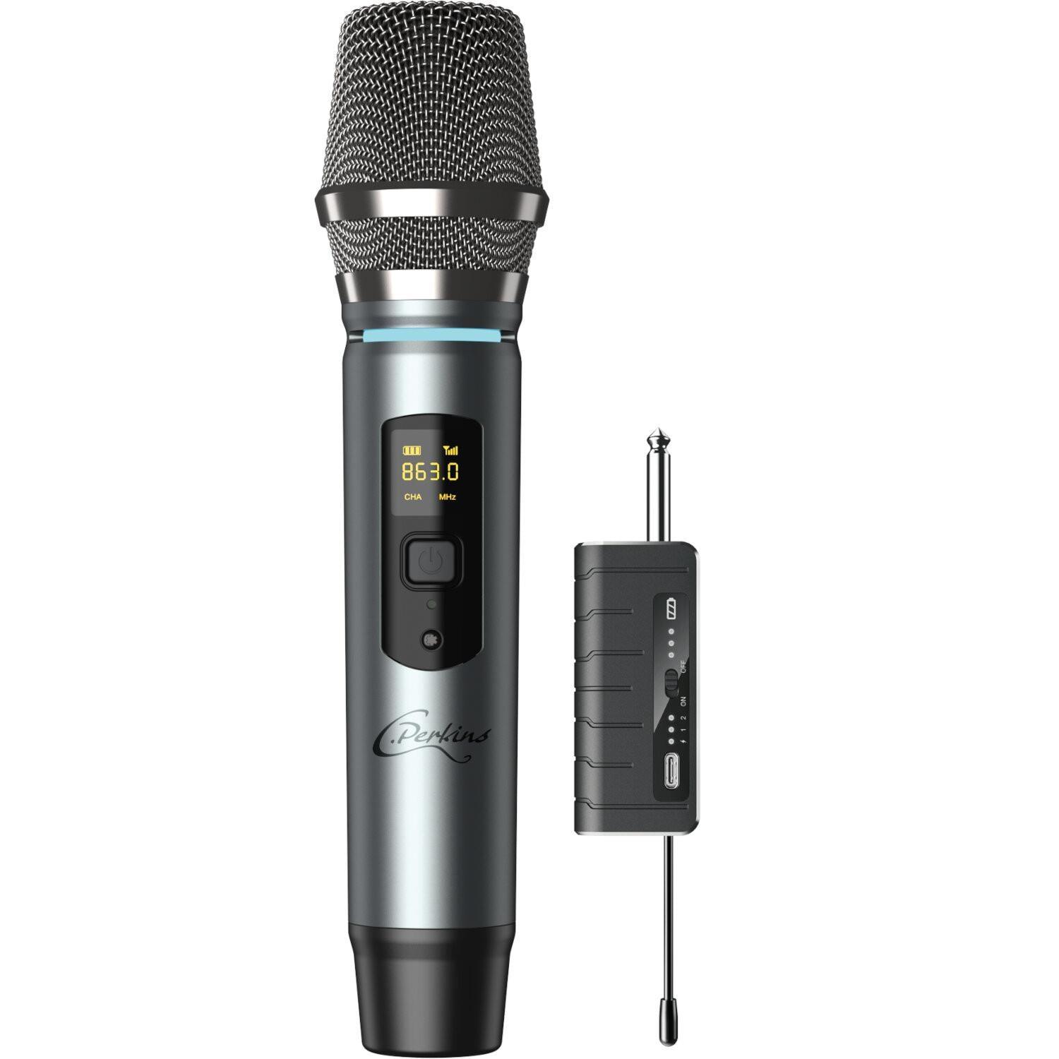 C Perkins MIC-PRO-HF UHF Microphone with Receiver 863-865MHz - DY Pro Audio