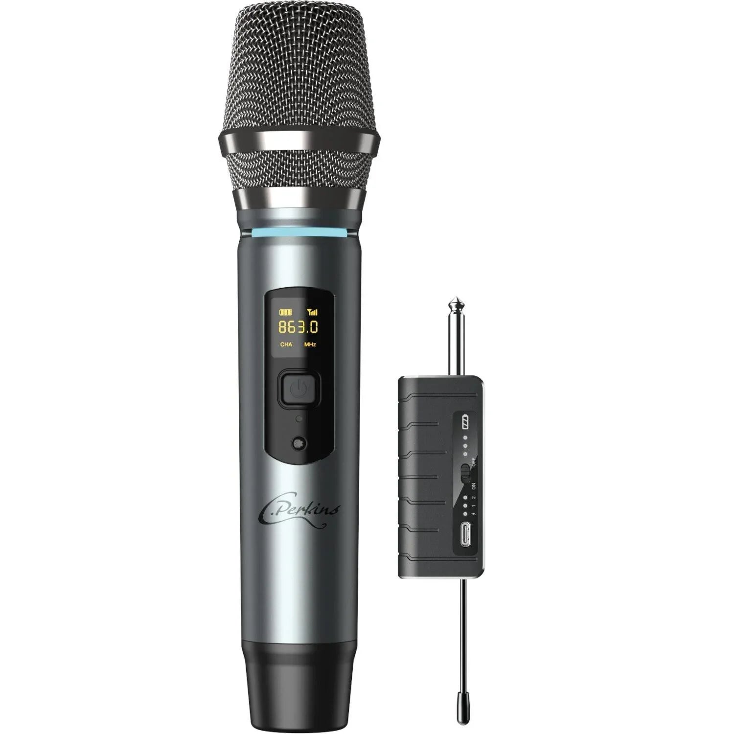 C Perkins MIC-PRO-HF UHF Microphone with Receiver 863-865MHz - DY Pro Audio