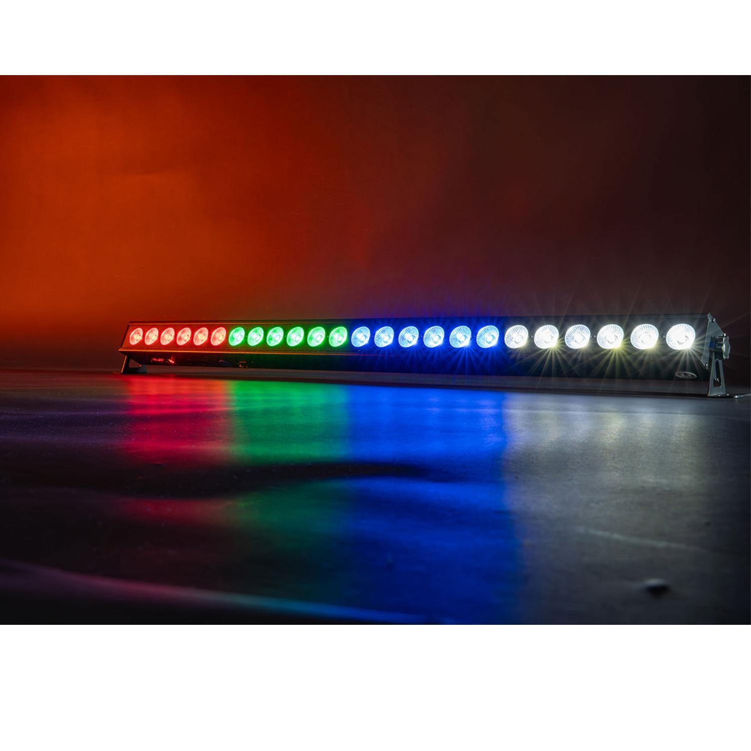 Front view of Citronic BatBar-100 LED battery-powered stage light