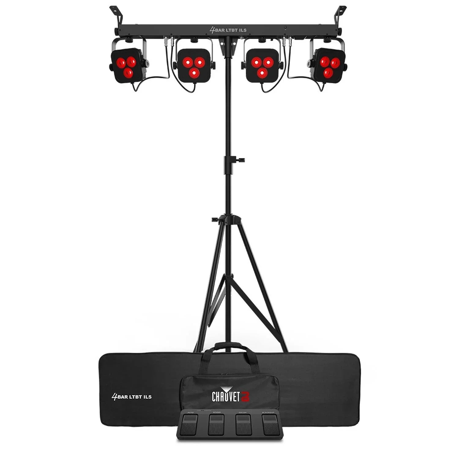Chauvet 4Bar LTBT ILS 4-Head Wash Tripod With Bluetooth - DY Pro Audio