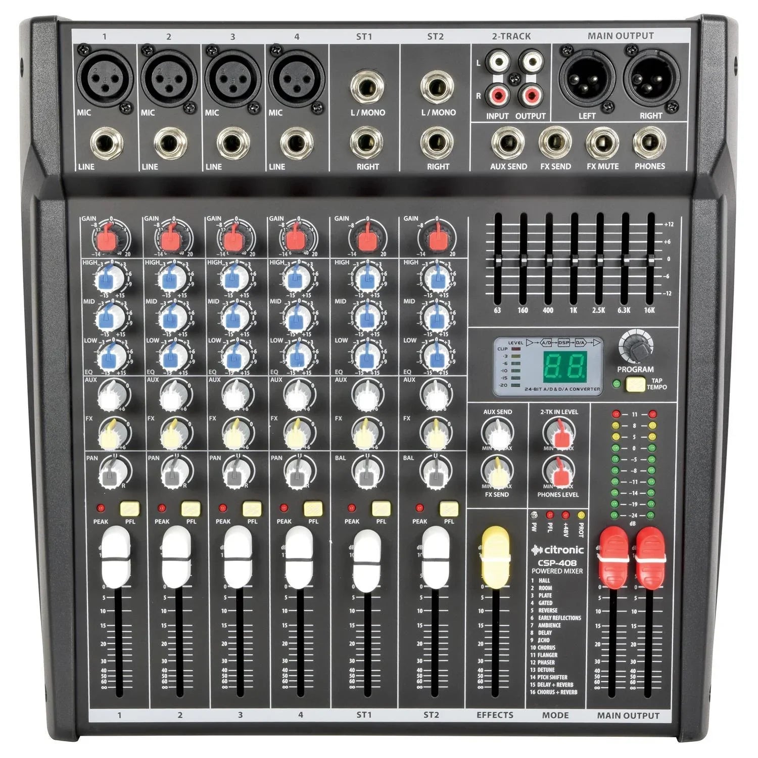 Citronic CSP-408 400w Powered Mixer - DY Pro Audio