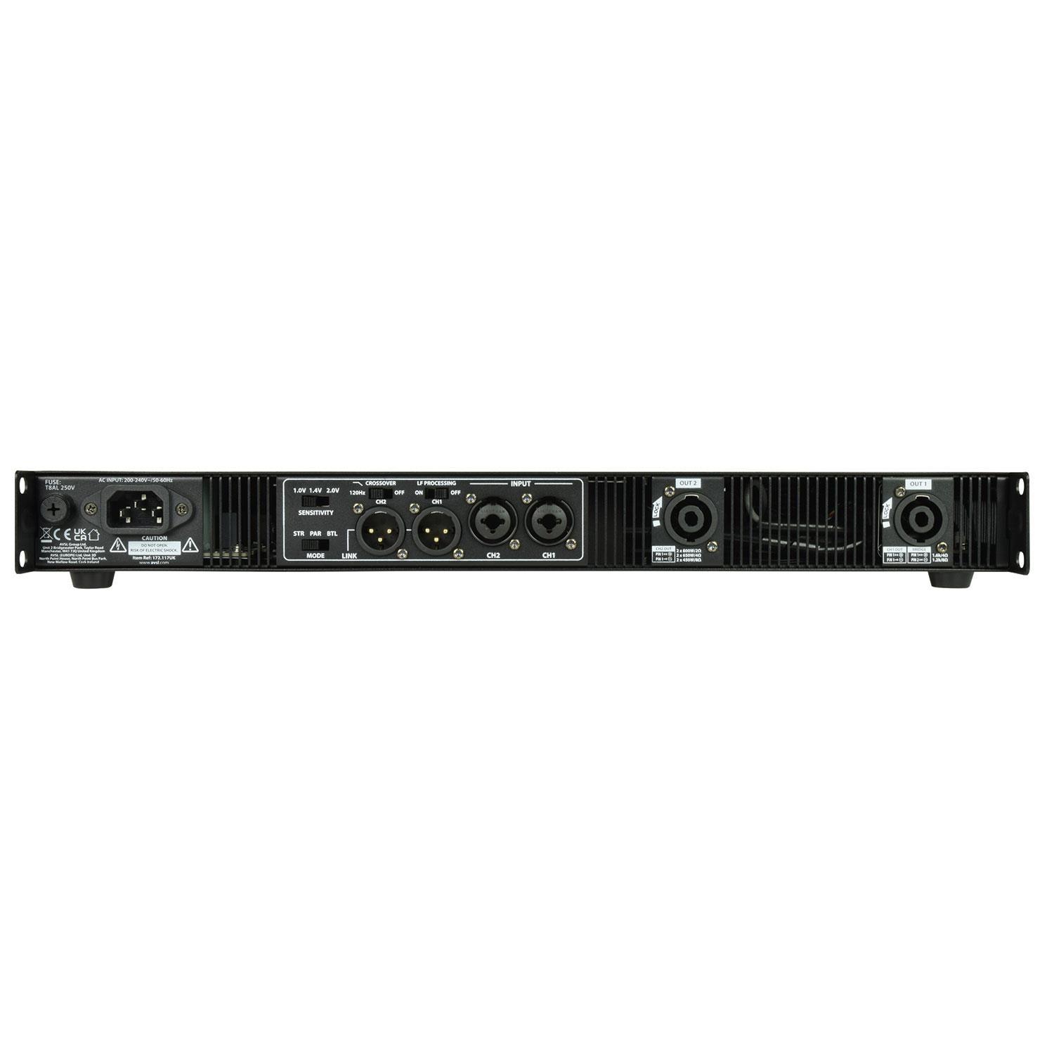 Citronic H1600 Hybrid Amp 2x650W @ 4ohm Power Amplifier - DY Pro Audio