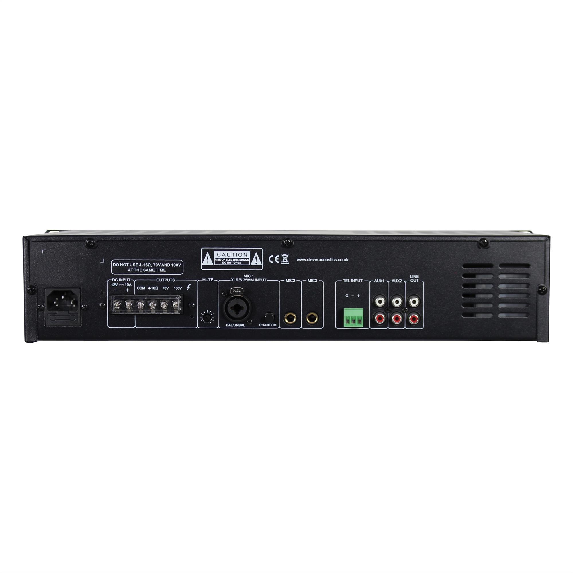 Clever Acoustics MA 260 100v 60w Mixer Amplifier - DY Pro Audio