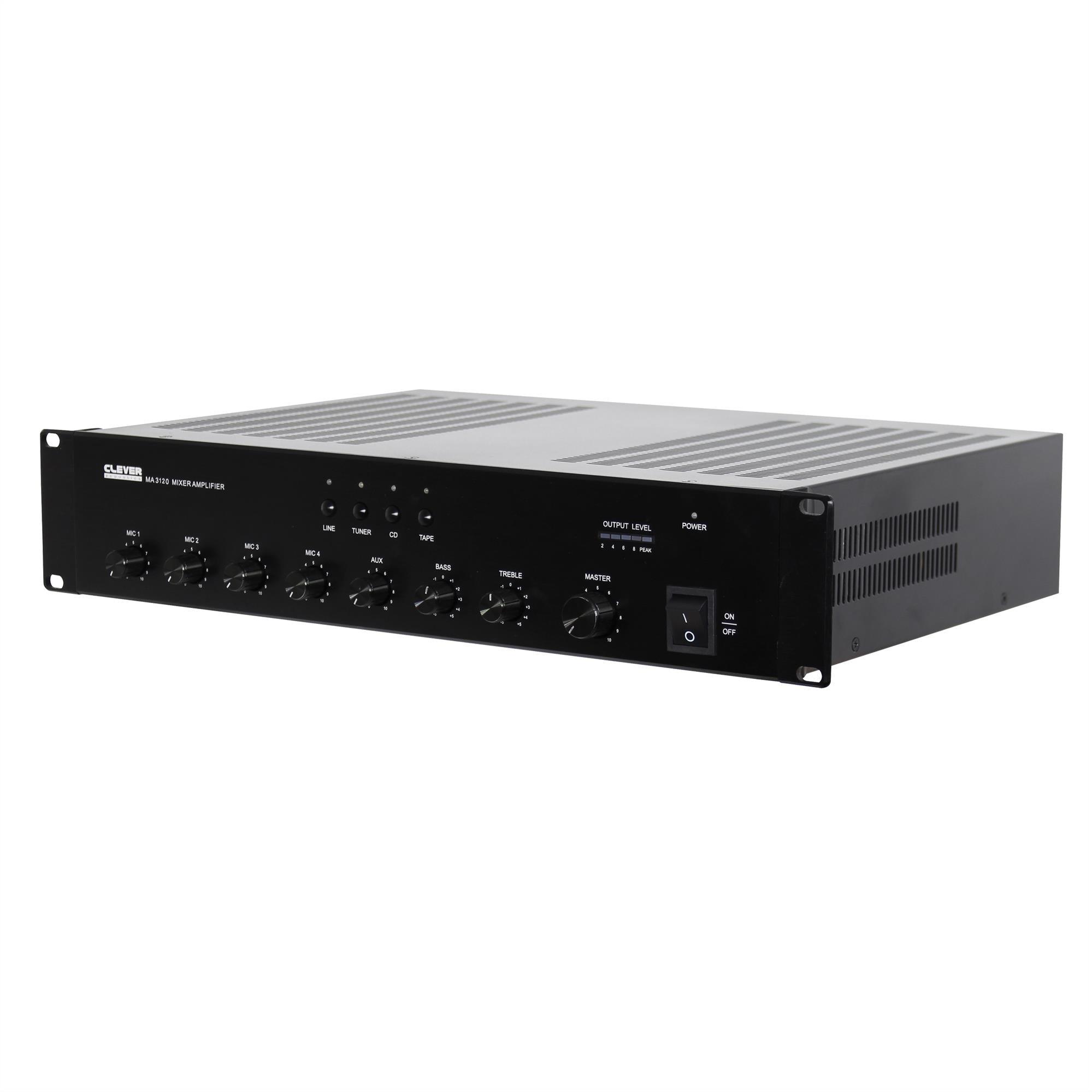 Clever Acoustics MA 3120 100v 120w Mixer Amplifier - DY Pro Audio