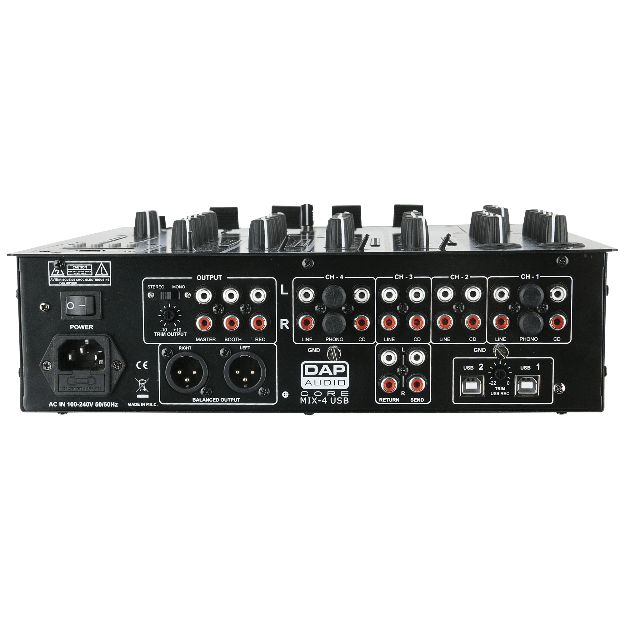 DAP CORE MIX-4 USB 4-channel DJ mixer with USB interface