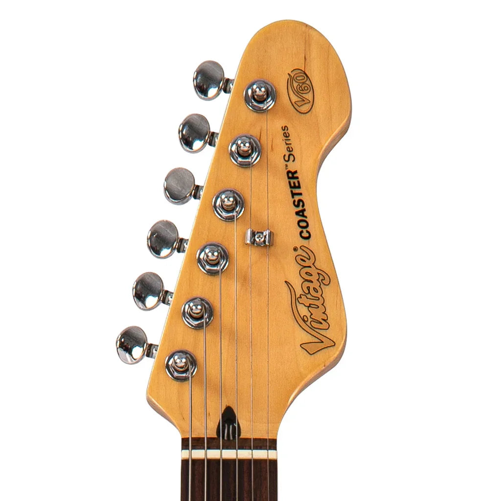 Vintage V60 Coaster Series Electric Guitar Vintage White