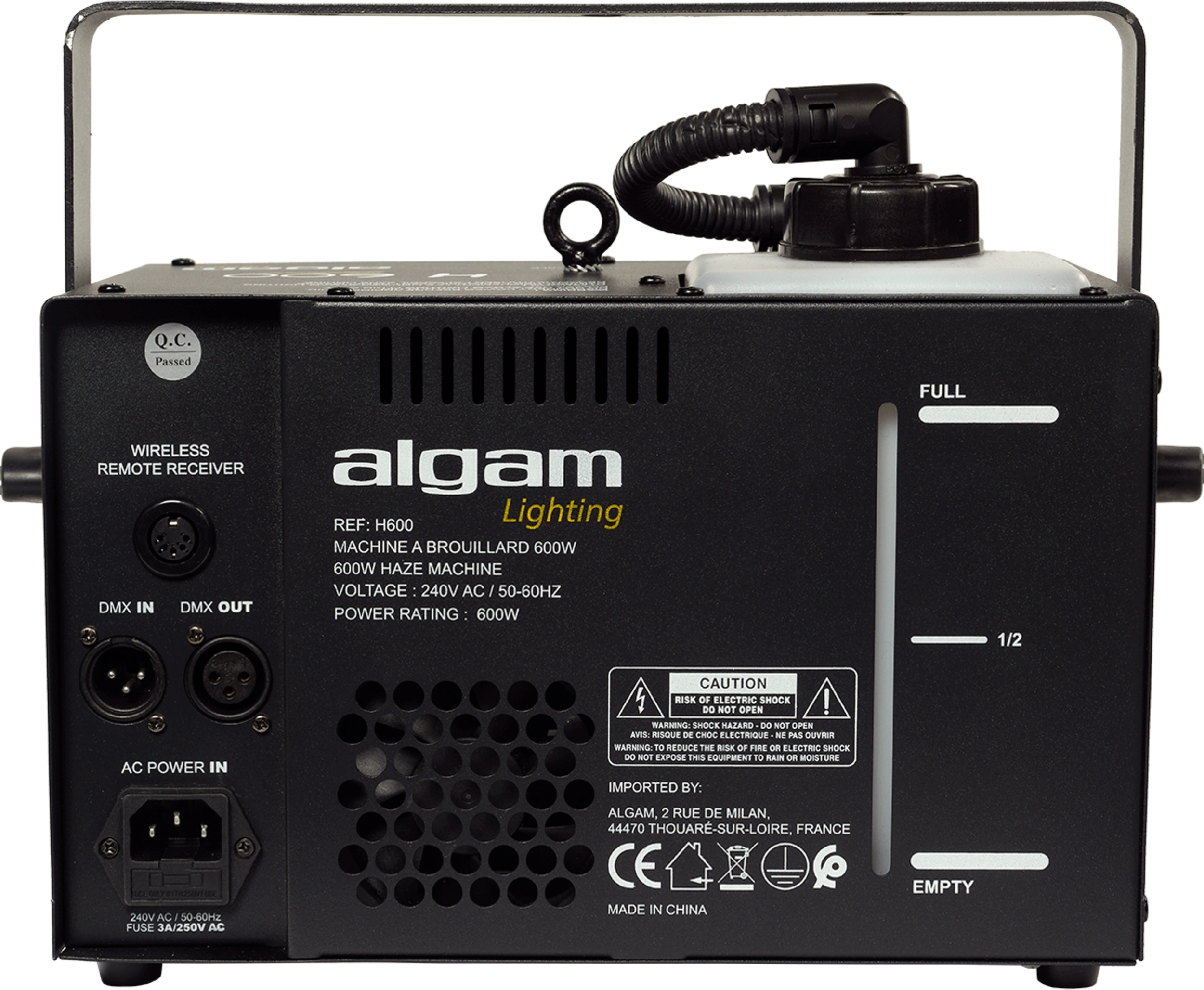 Algam Lighting H600 600W compact haze machine for stage, DJ, and events