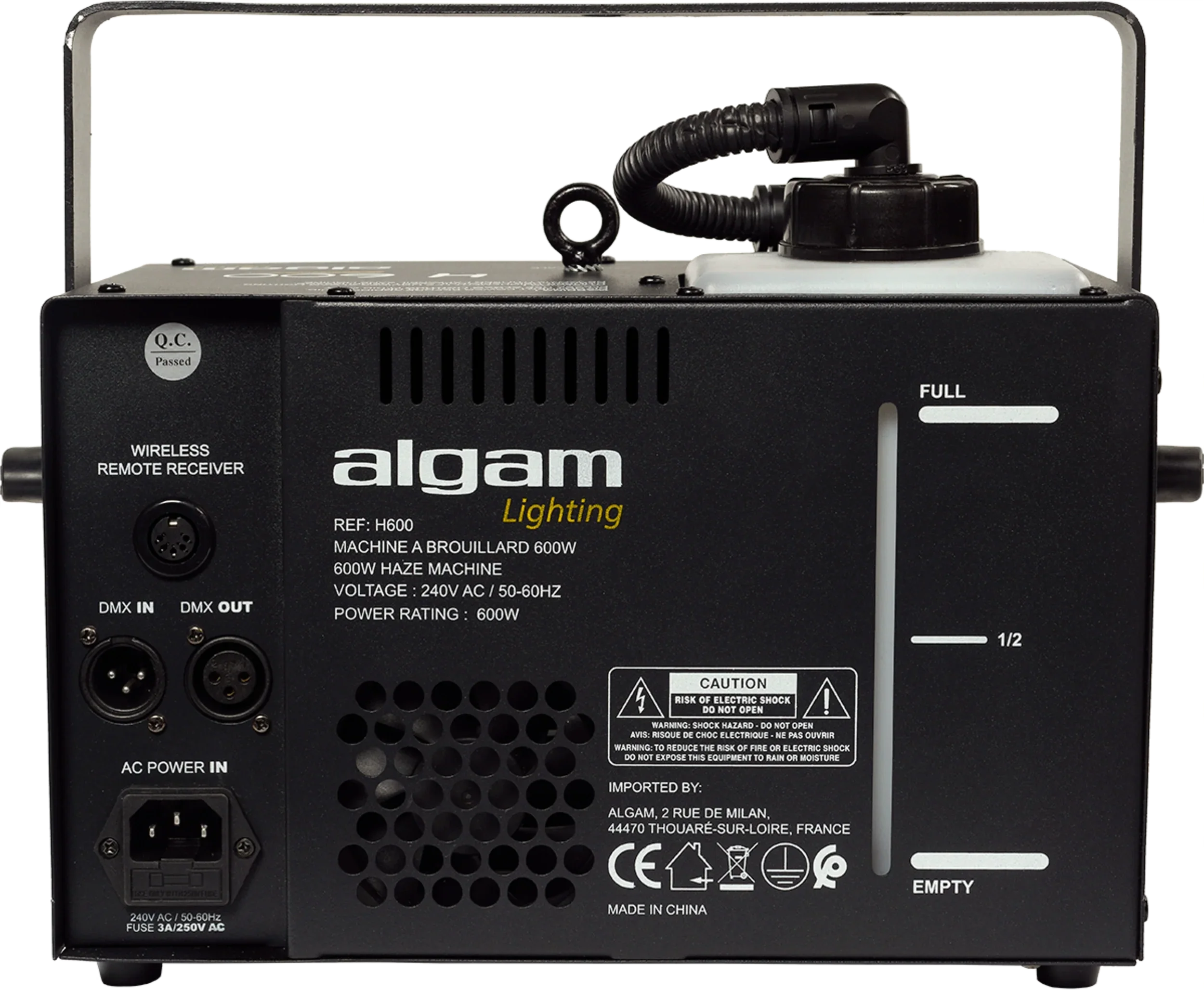 Algam Lighting H600 600W compact haze machine for stage, DJ, and events