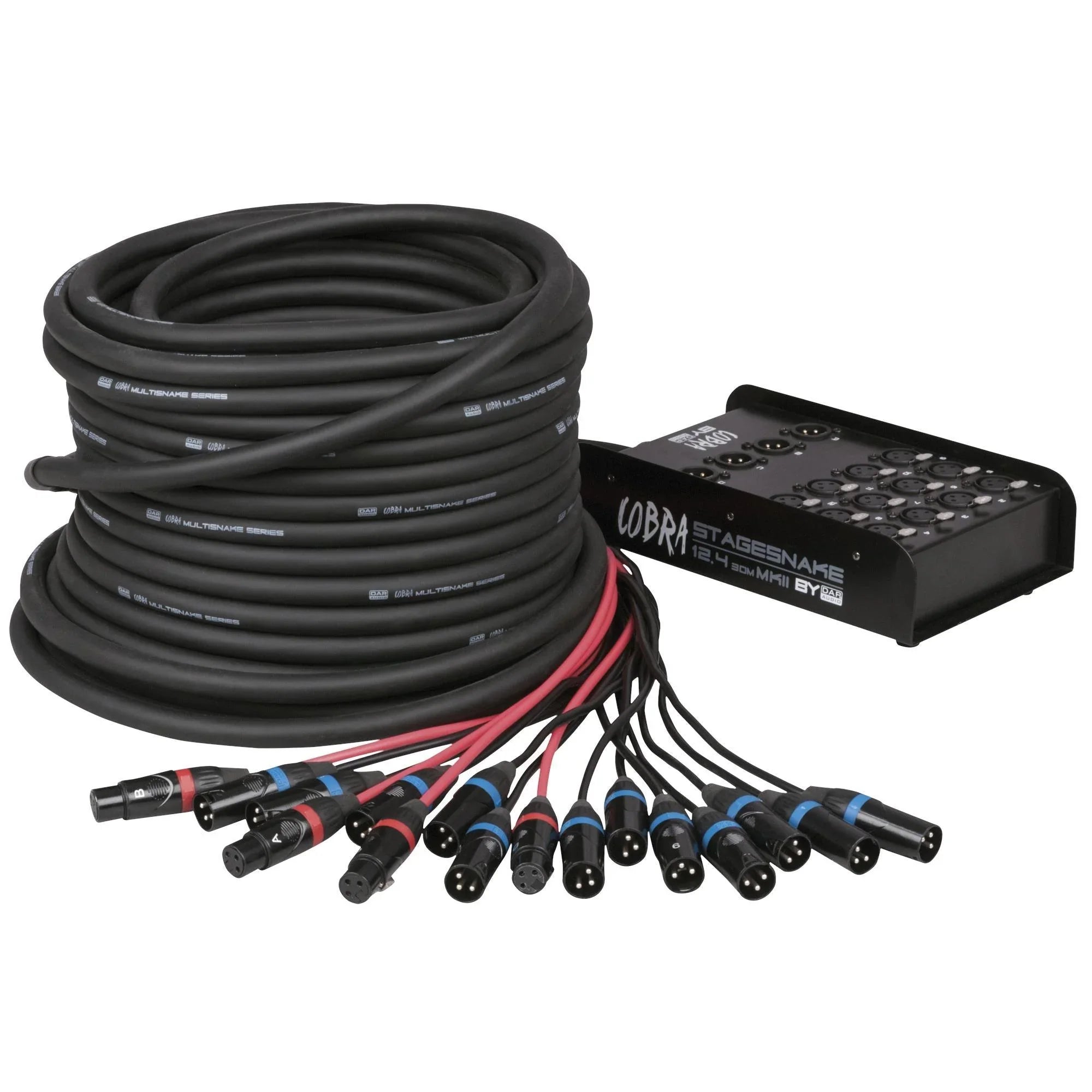 DAP CobraX 12/4 StageSnake 30m Multicore StageSnake - DY Pro Audio
