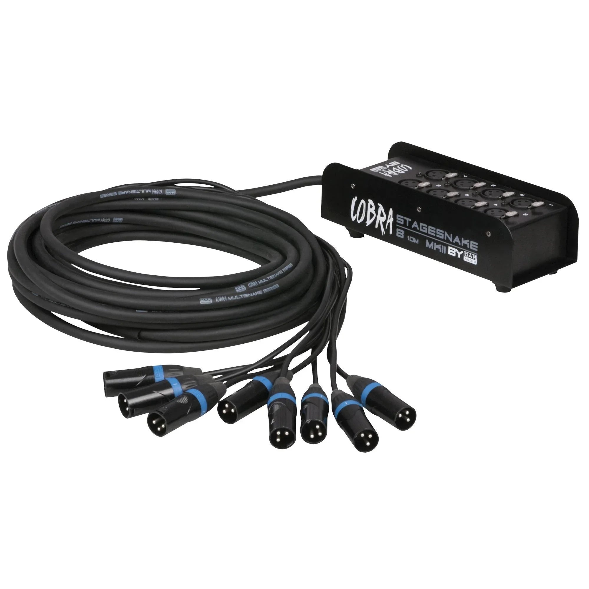 DAP CobraX 6 StageSnake 8 way 10m Multicore - DY Pro Audio