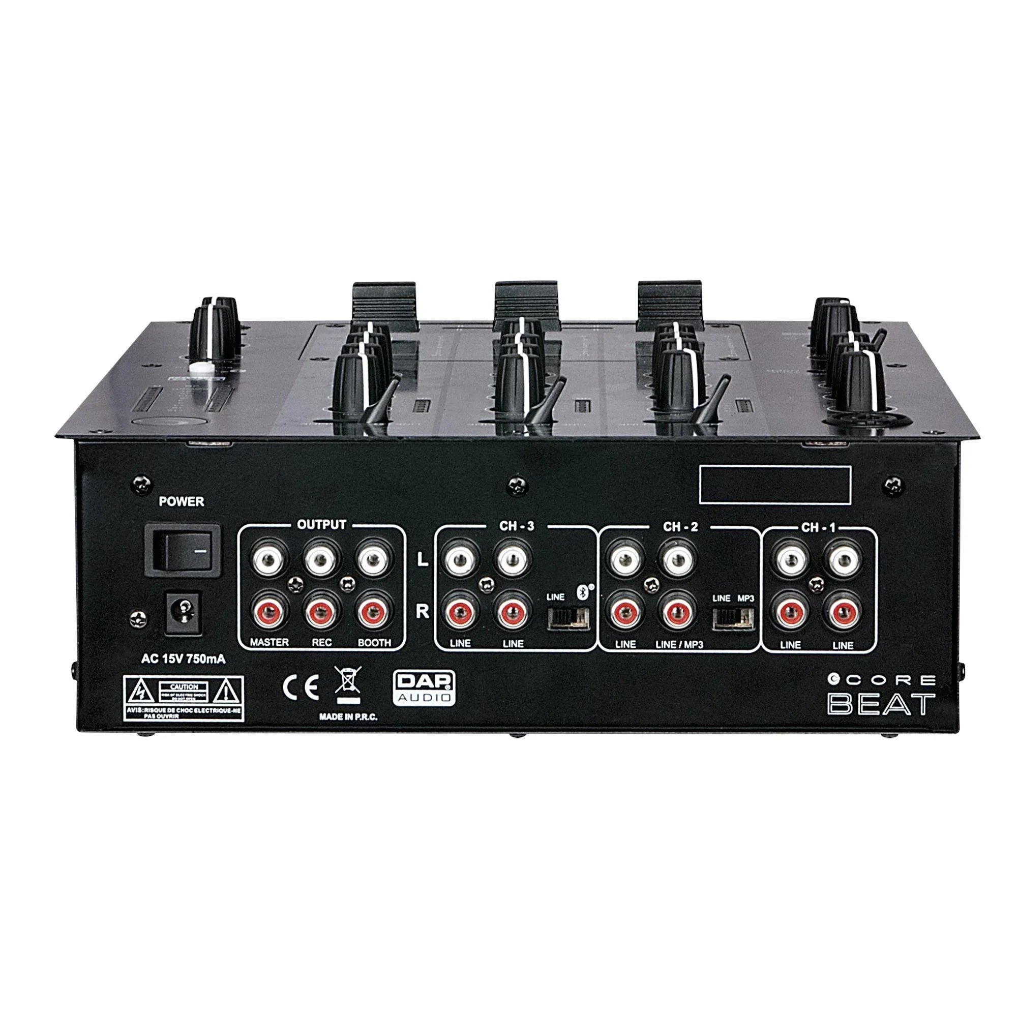 DAP CORE Beat 3-channel DJ Mixer with Bluetooth - DY Pro Audio