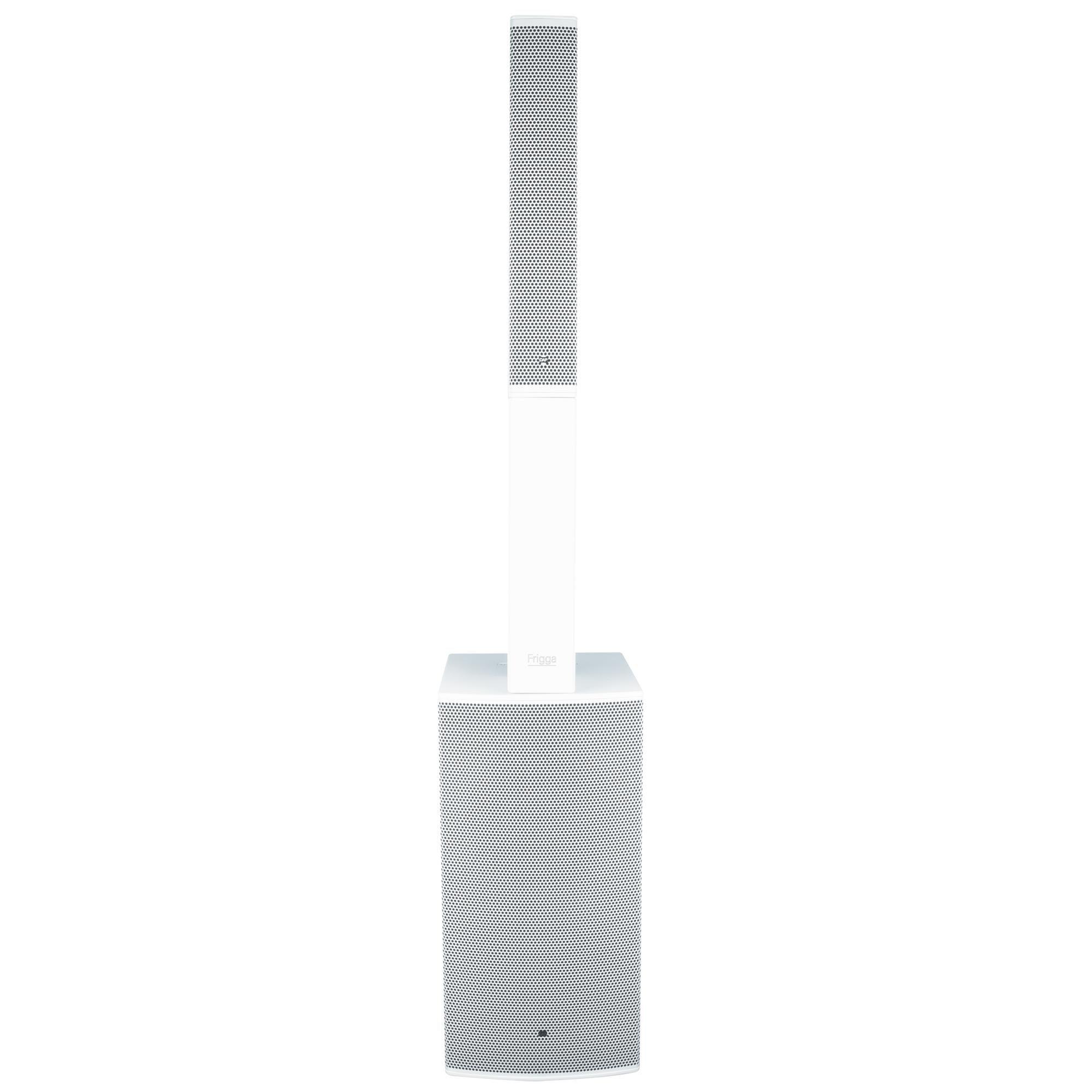 DAP Frigga 12" White Active Column PA System - DY Pro Audio