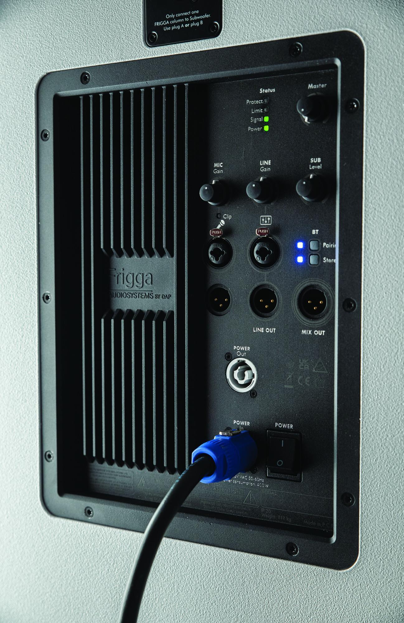 DAP Frigga 12" White Active Column PA System - DY Pro Audio