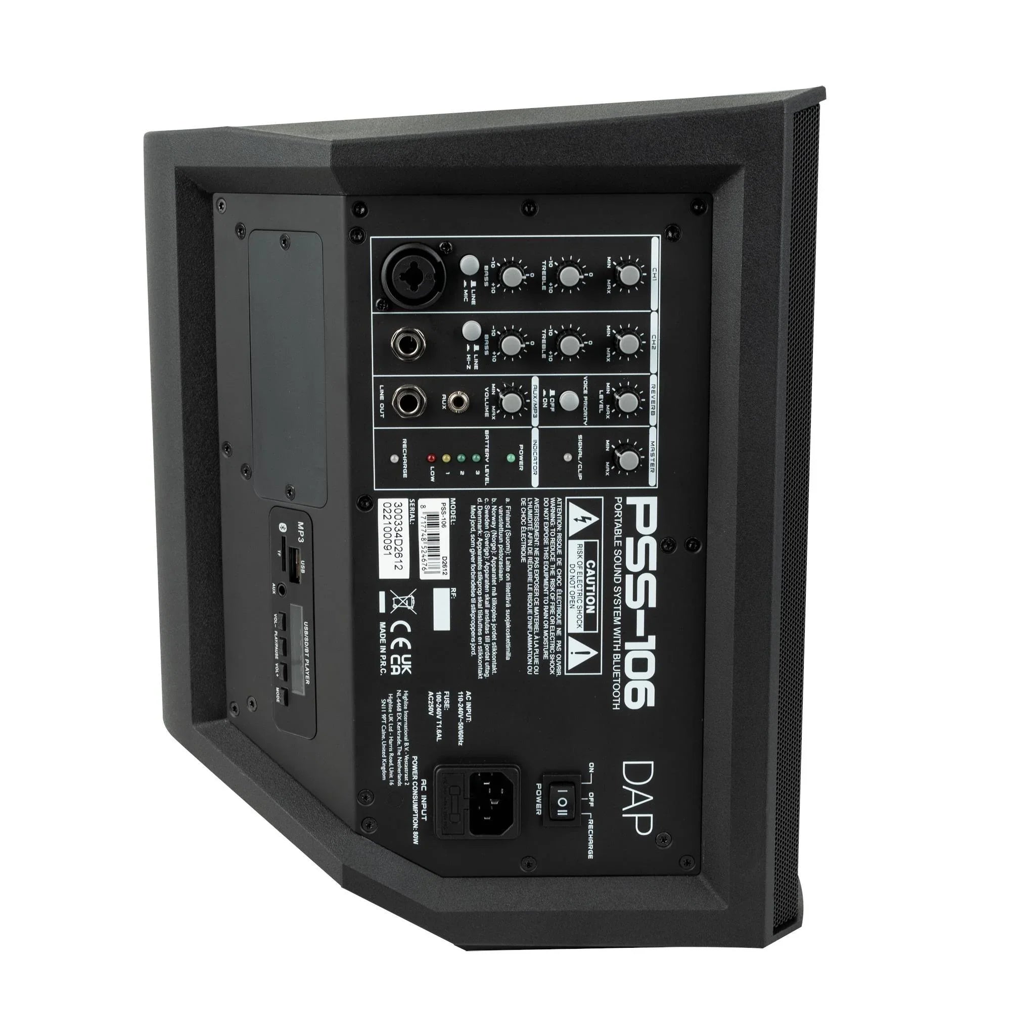 DAP PSS-106 Battery Speaker 6.5" Battery Speaker - DY Pro Audio