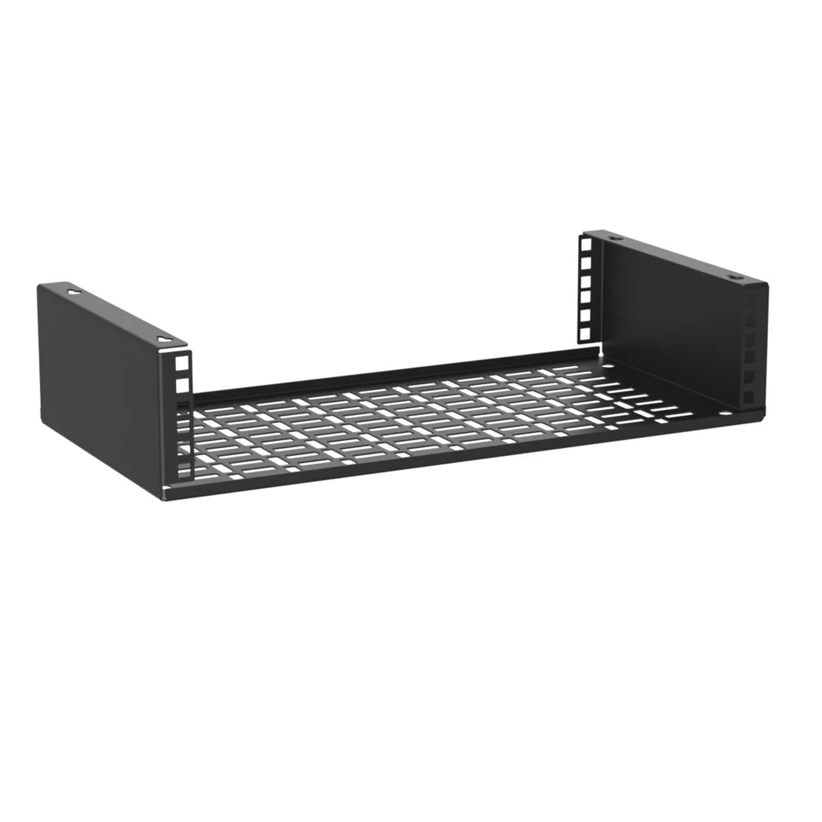 Penn Elcom R2510CT-25-2UK 2U Rack Mount Bracket with Square Hole Rack Rails and Cable Management 250mm Deep