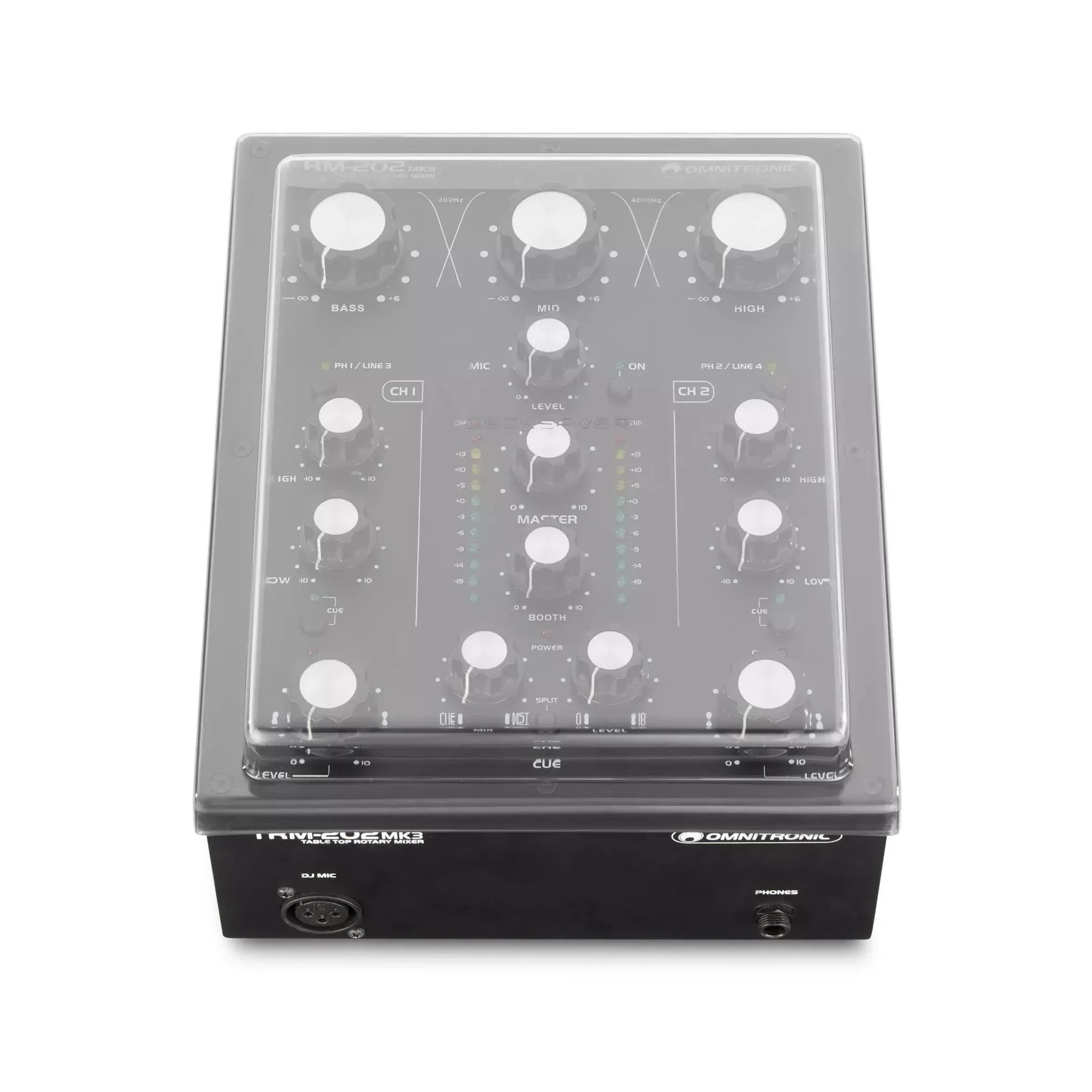 Decksaver Omnitronic TRM-202 cover - DY Pro Audio