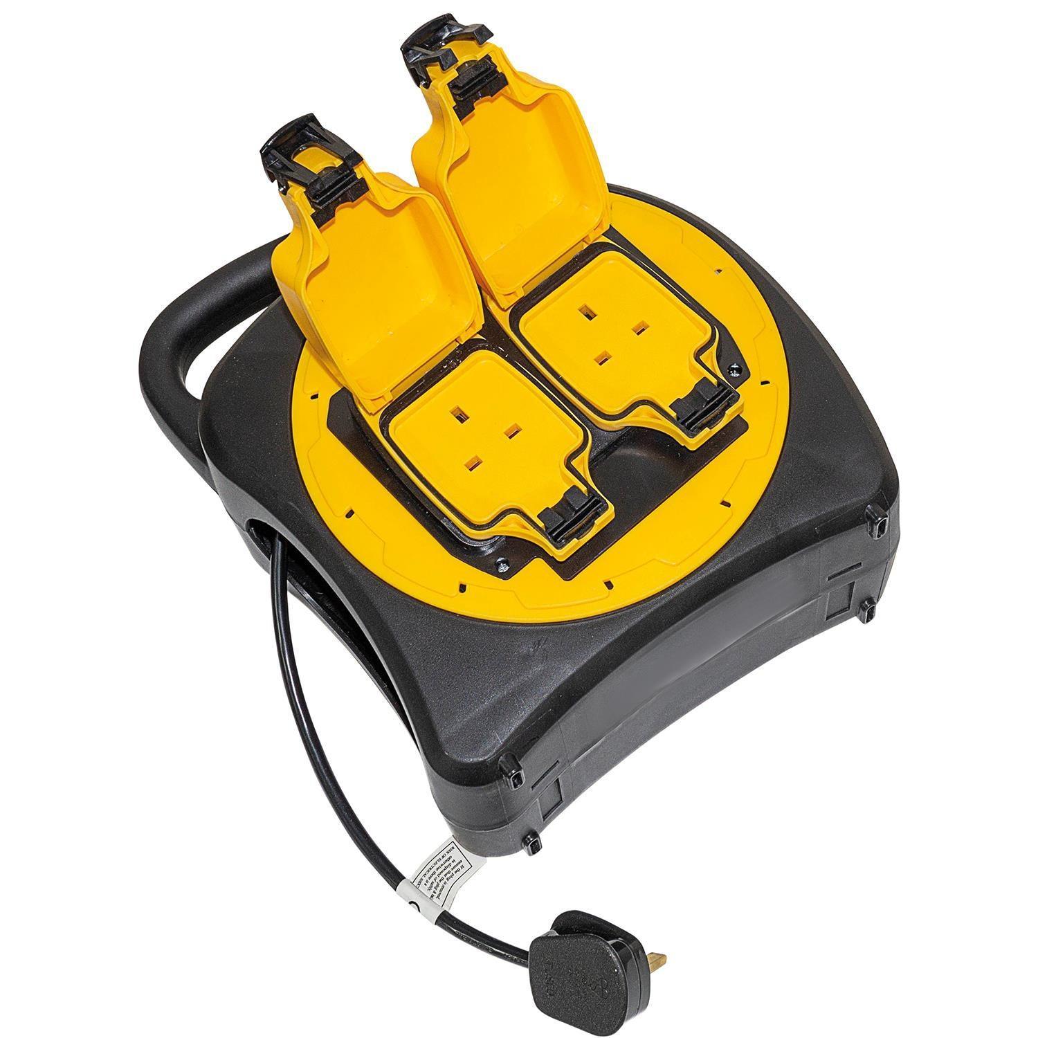 Eagle 13A 2 Gang 25m Weatherproof Reel IP54 - DY Pro Audio