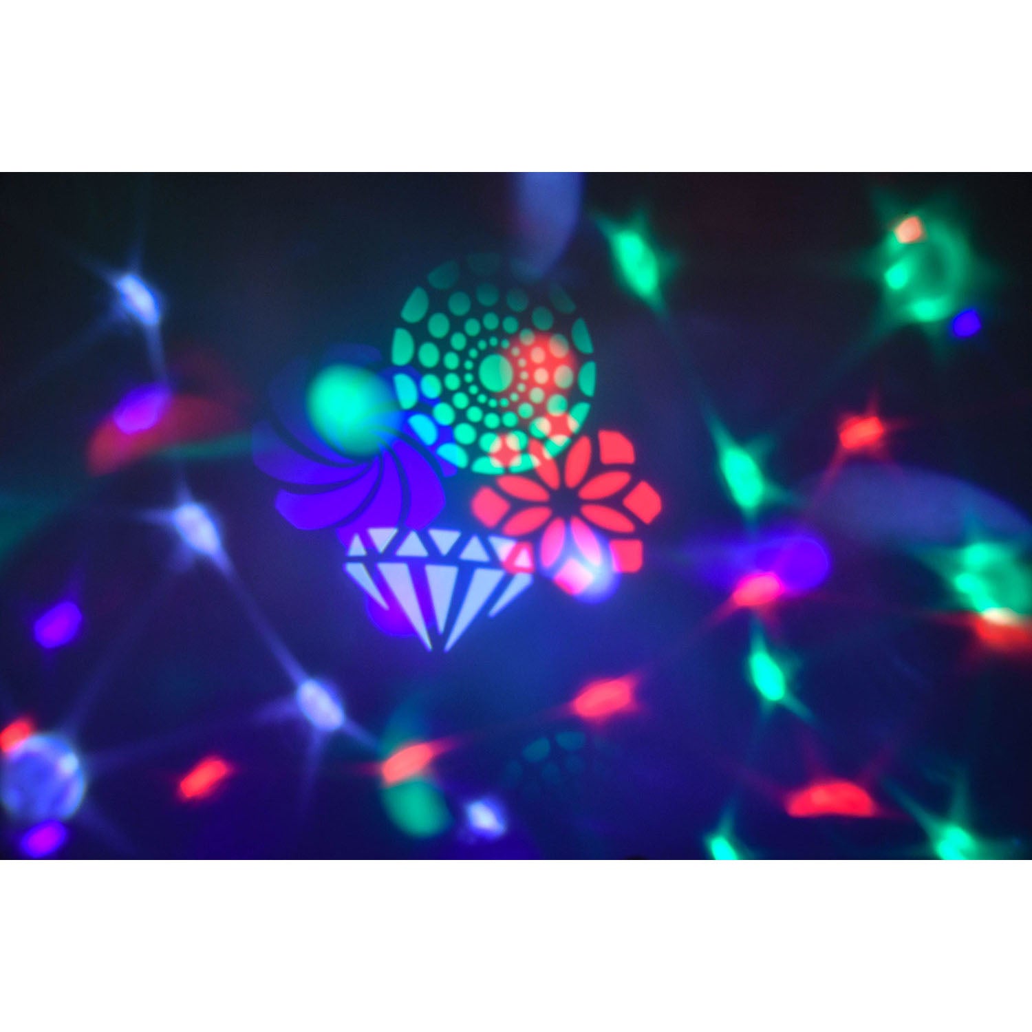 2 x QTX Crystal Blaze Tabletop LED Light Effect with GOBOs