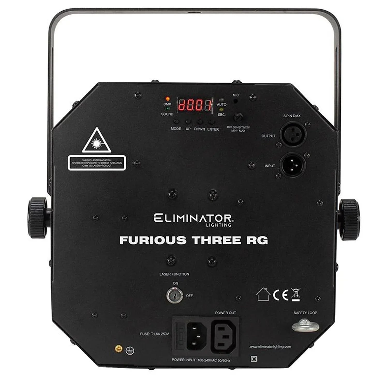 Elimitator Lighting Furious Three RG 3-in-1 Effect Light - DY Pro Audio
