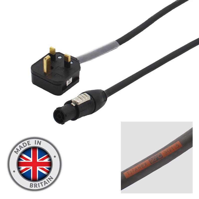 elumen8 1.5mm 10m H07RN-F 13A Male – PowerCON TRUE1-TOP Cable - DY Pro Audio