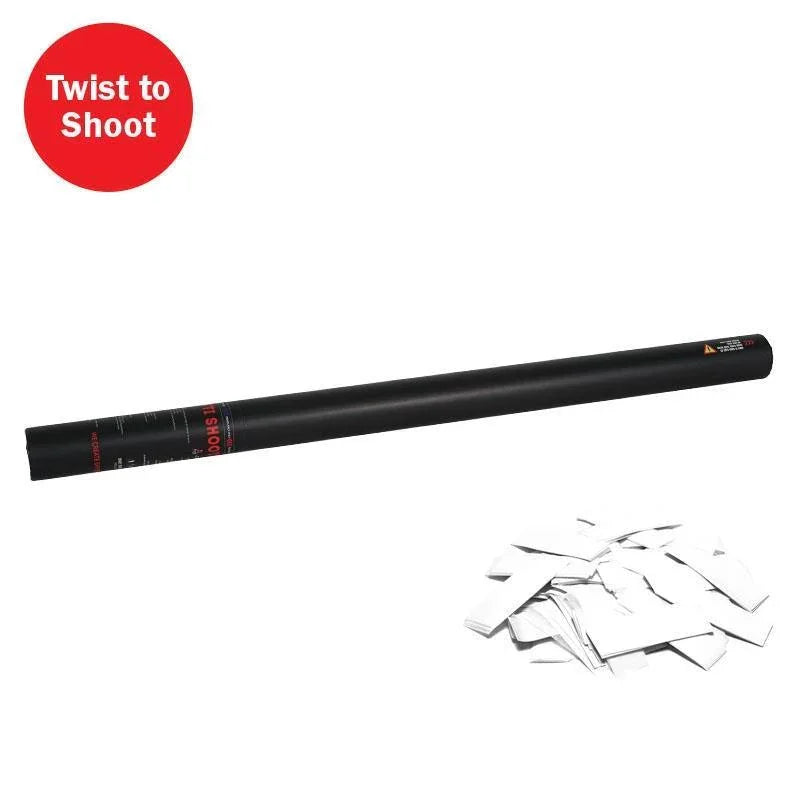 Equinox 80cm White Handheld Confetti Cannon - DY Pro Audio