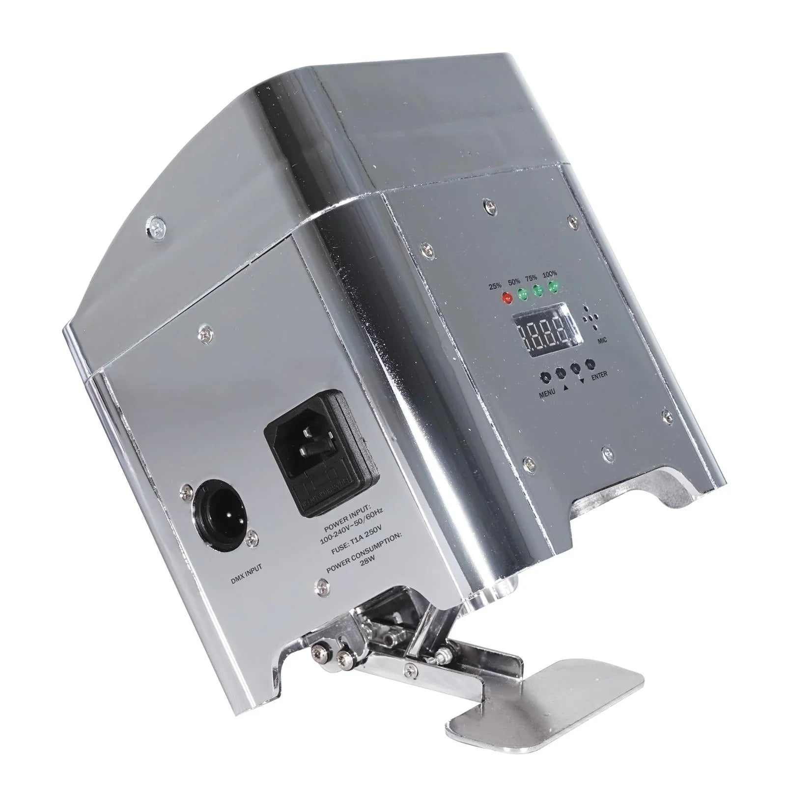 Equinox Colour Raider Lithium Battery Uplighter Pack (Chrome Housing) - DY Pro Audio