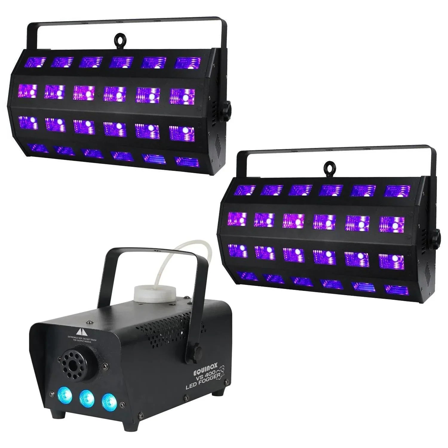Equinox VS400 & UV Power Flood Light Halloween Bundle 1 - DY Pro Audio