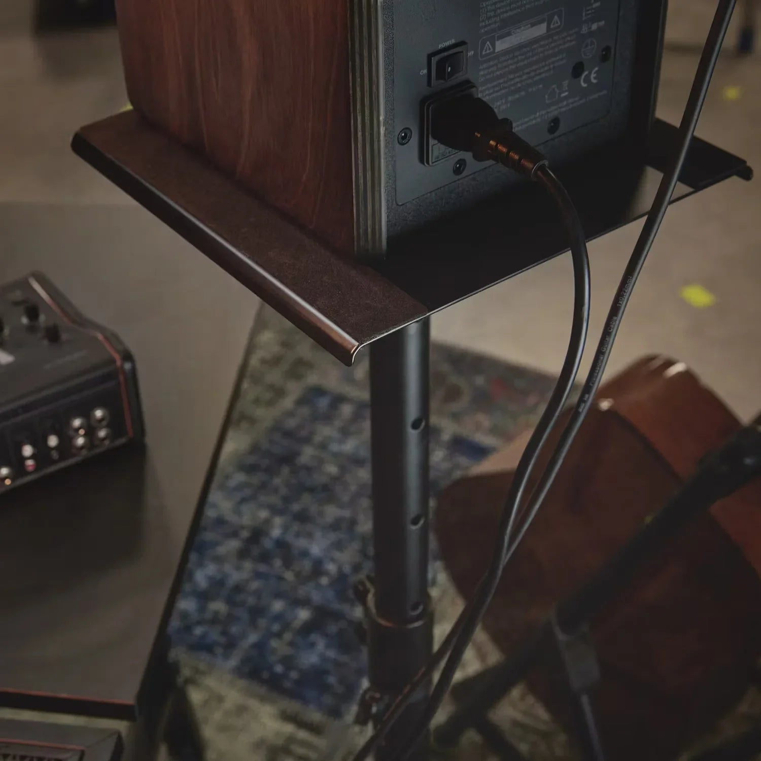 Gravity SP 3202 LR B Studio Monitor Speaker Stand with large round base