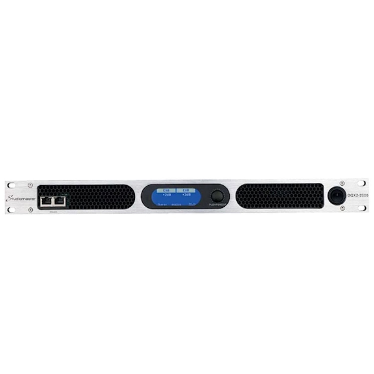 Studiomaster DQX2-4000 2 x 3400W 1U Power Amplifier with DSP