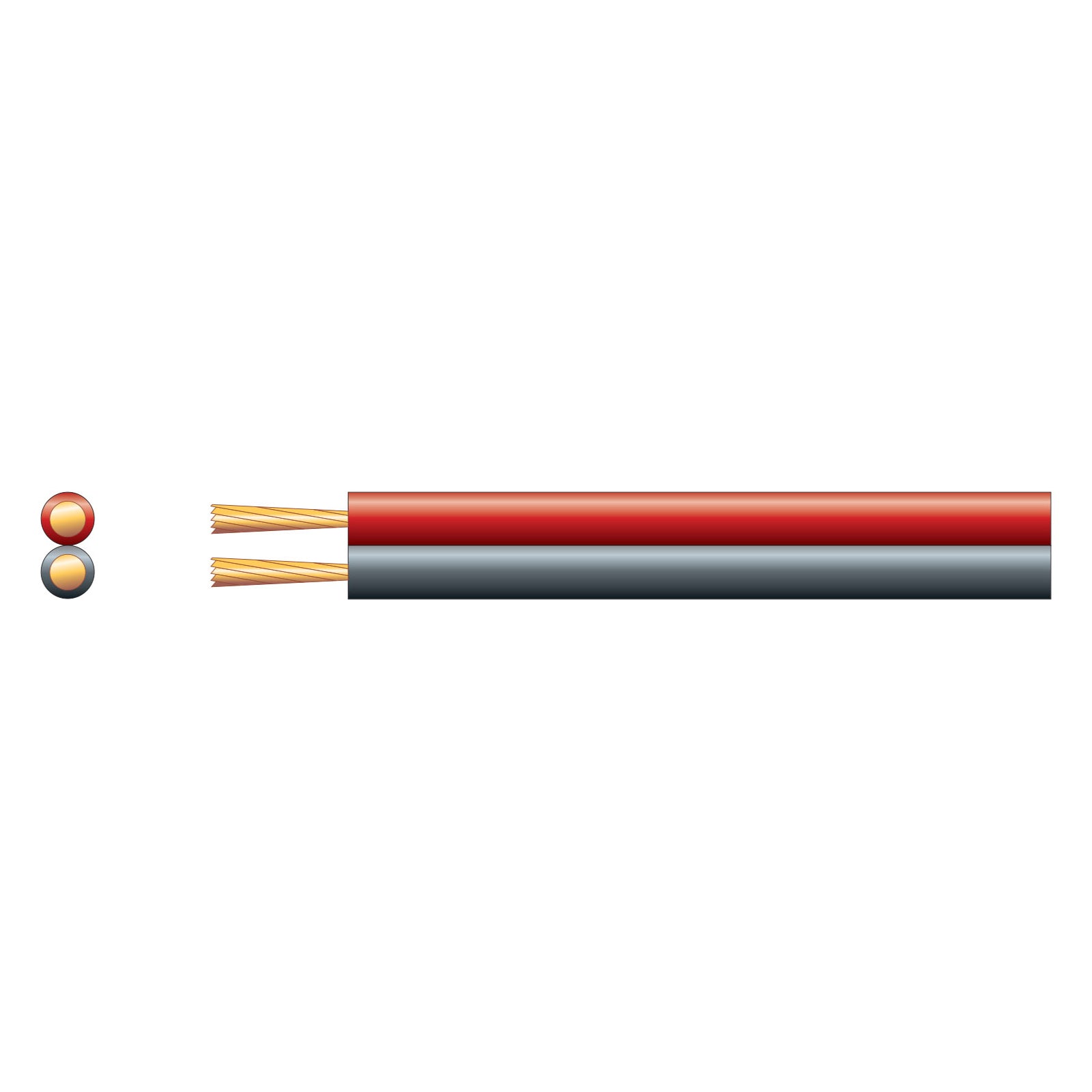 Mercury Figure 9 Power/Speaker Cable Red/Black 2 x (45 x 0.18mmØ) 100m