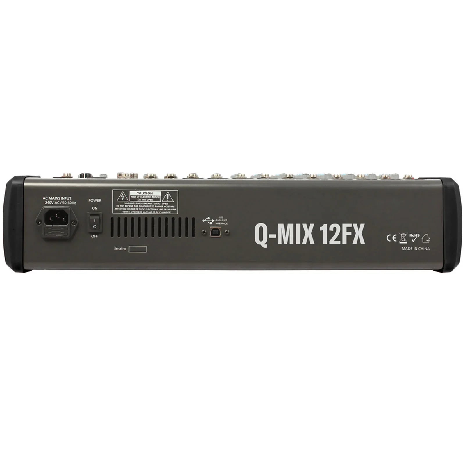 Q-Audio Q-MIX 12FX 12 Channel Mixer with FX, USB, Bluetooth