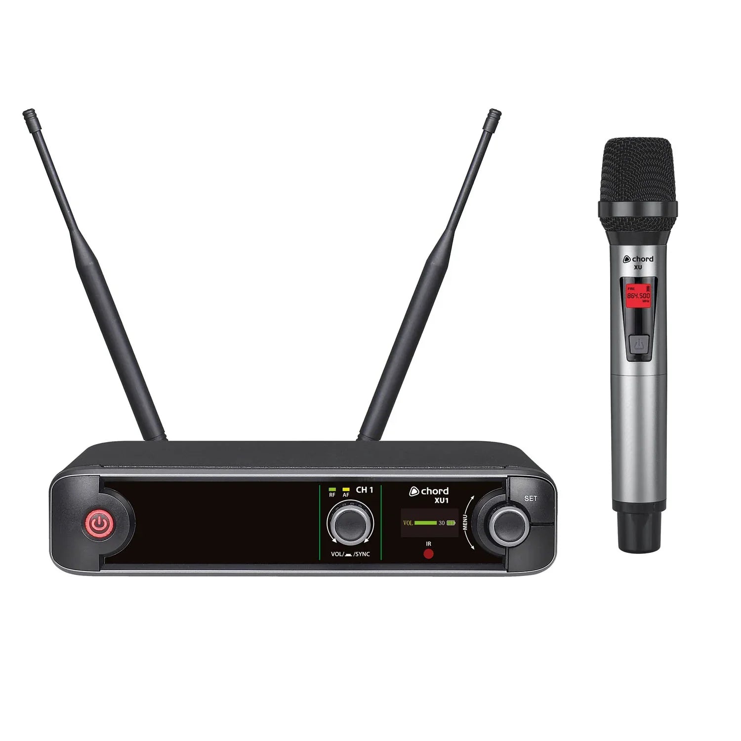 "Chord XU1 Handheld UHF Wireless Microphone System for live performances, events, and presentations"