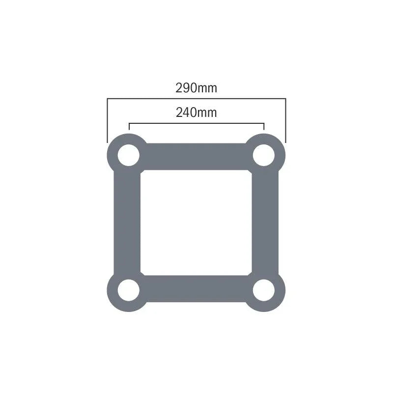 Global Truss F34 4 Way Cross Piece (F34C41) - DY Pro Audio