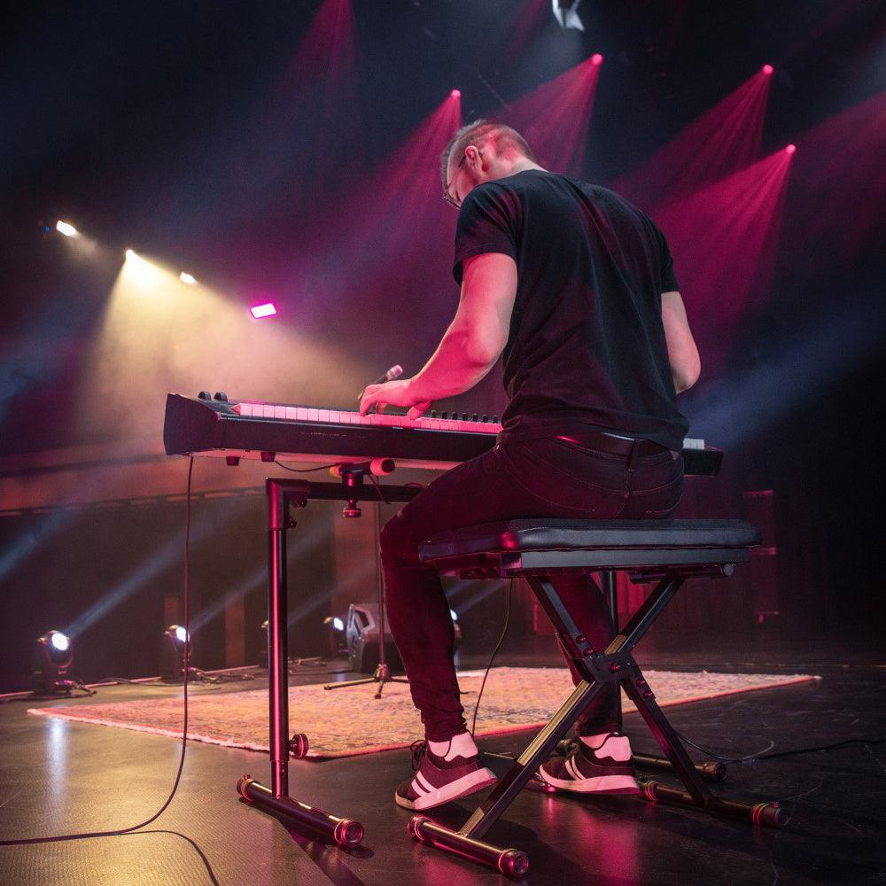 Gravity FK SEAT 1 Height-Adjustable Folding Keyboard Bench - DY Pro Audio