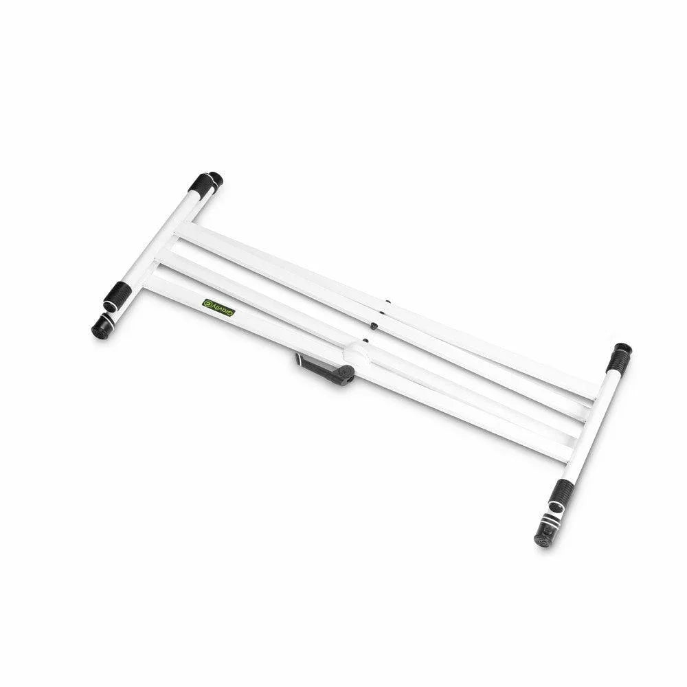 Gravity KSX 2 W Keyboard Stand X-Form, Double, White - DY Pro Audio