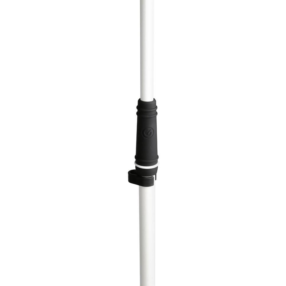 Gravity MS 23 W Microphone Stand with Round Base, White - DY Pro Audio