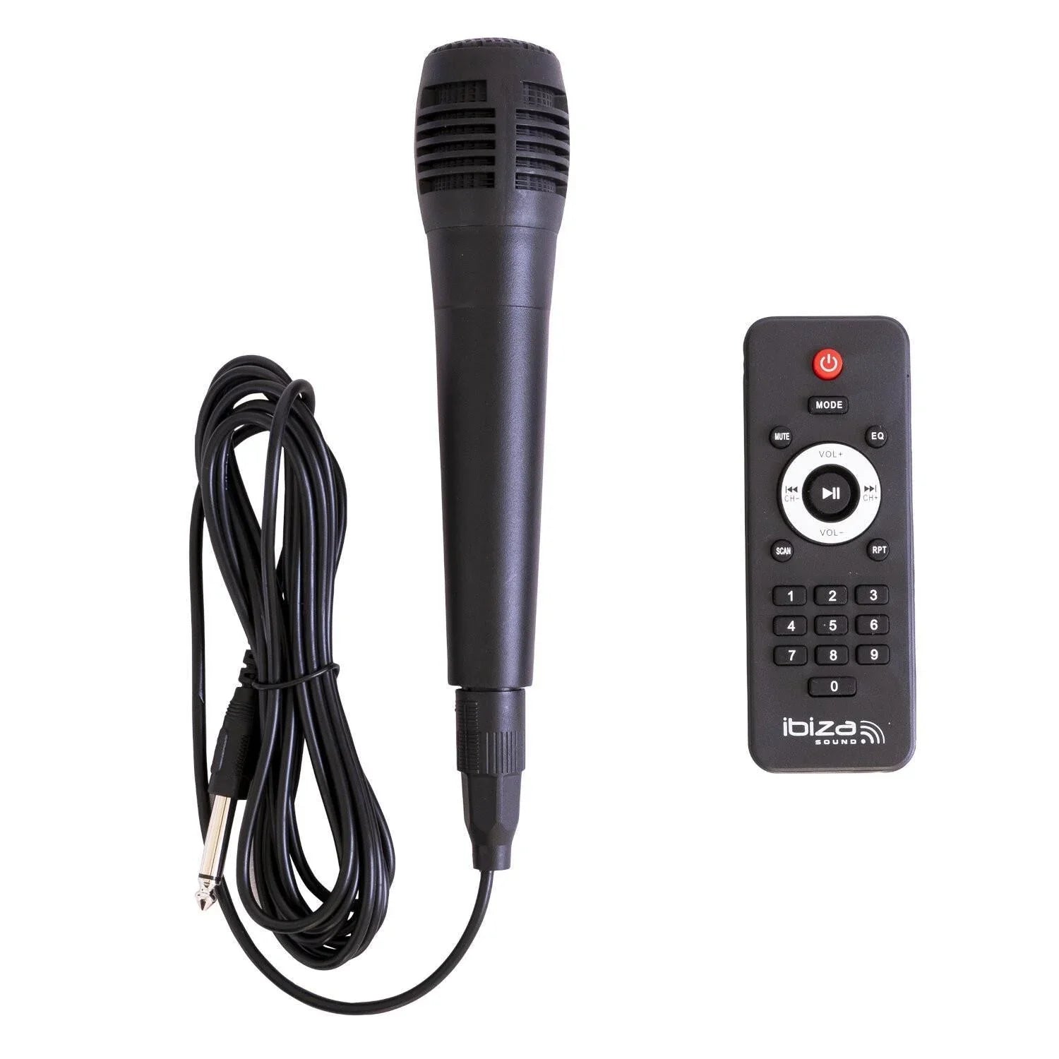 Ibiza CUBE180 180W Bluetooth Speaker USB, Microphone, FM, Remote and LEDs - DY Pro Audio