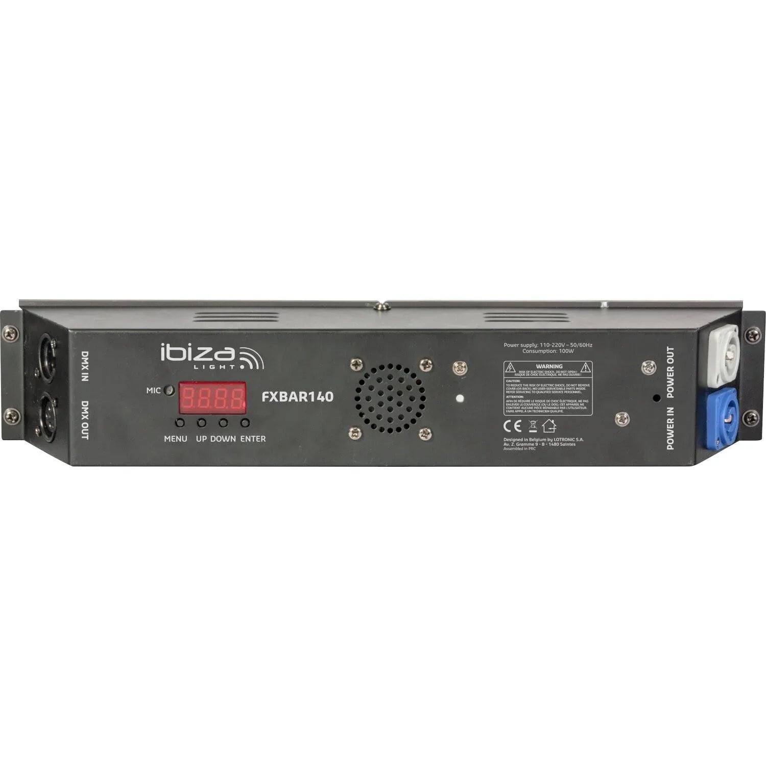 ibiza FXBAR140 Warm White Blinder Matrix Animation Bar with RGB Background - DY Pro Audio