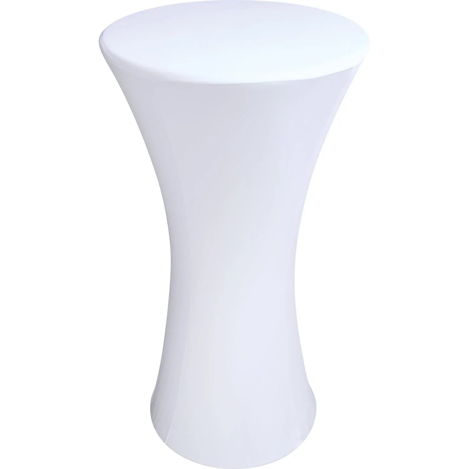 Ibiza LYCRA-TAB-0.6M-WH Table Stretch Cover Fabric 60 x 120cm White - DY Pro Audio