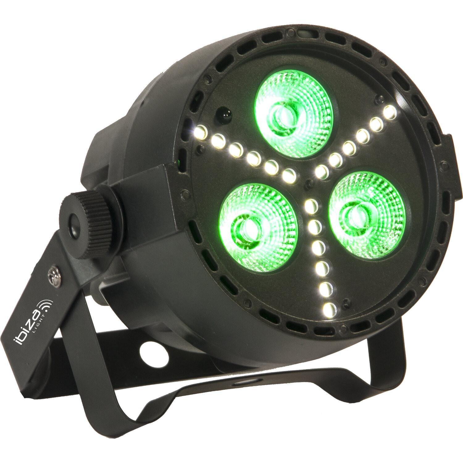 Ibiza PAR-MINI-STR 4-in-1 RGBW LED Par Can with SMD LED Strobe - DY Pro Audio