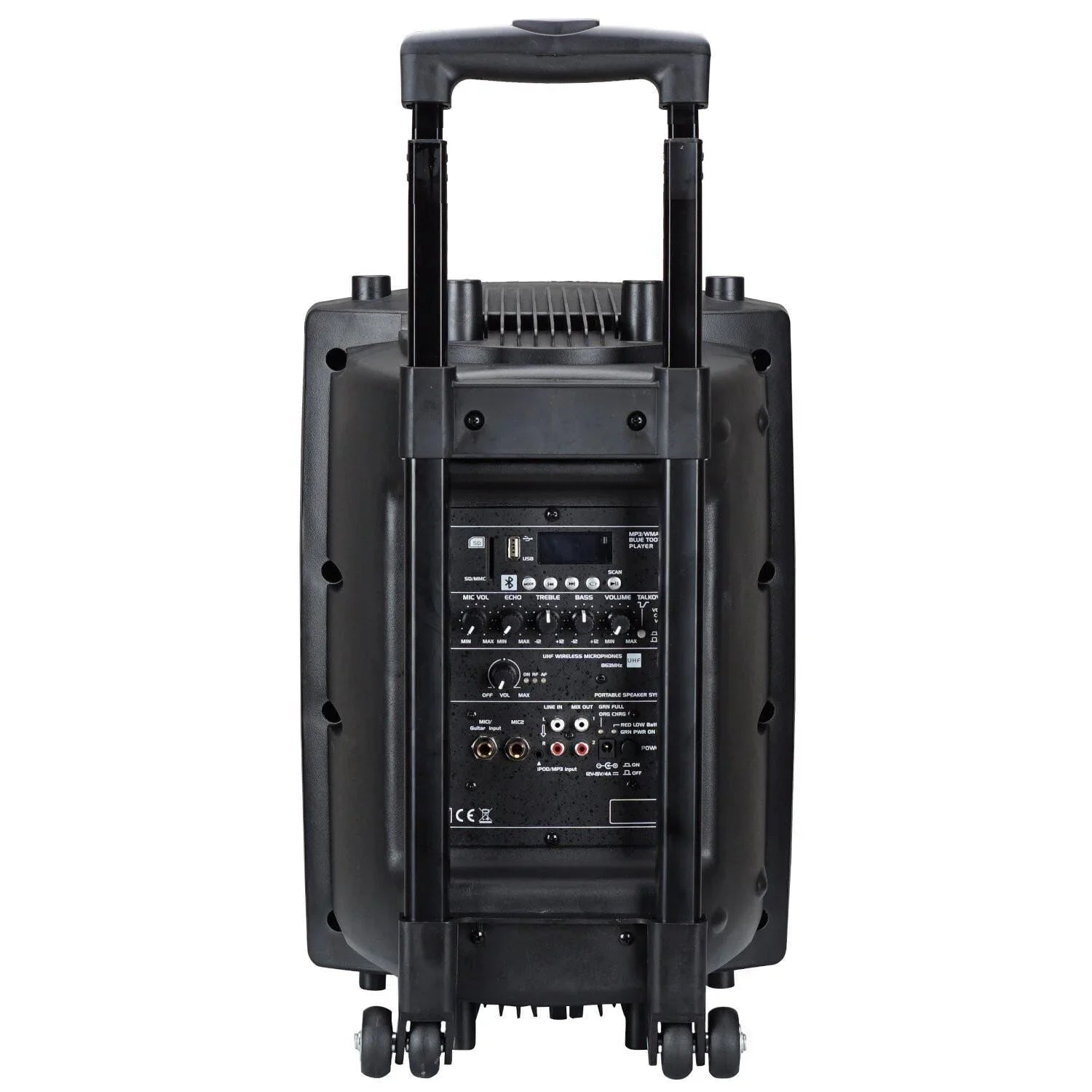 Ibiza PORT8UHF-BT Portable Standalone PA System with USB, Bluetooth and UHF Mics - DY Pro Audio